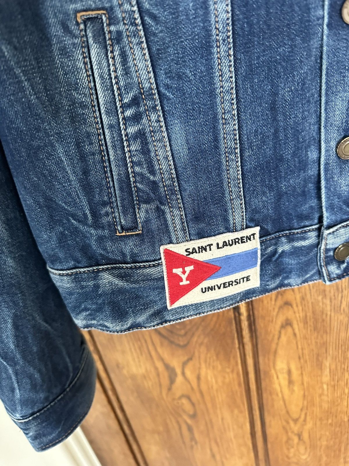 Saint Laurent Paris $1790 Saint Laurent patches washed denim jacket GRAIL Size US M / EU 48-50 / 2 - 20 Thumbnail