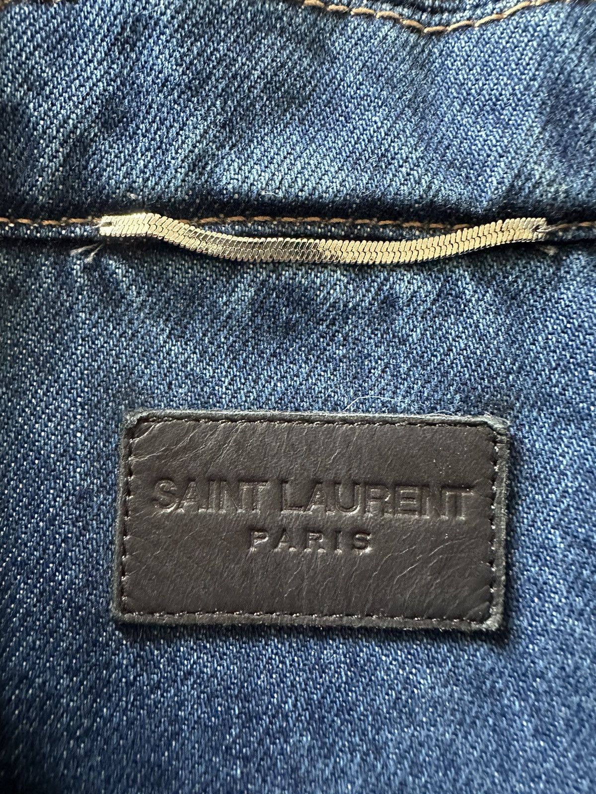 Saint Laurent Paris $1790 Saint Laurent patches washed denim jacket GRAIL Size US M / EU 48-50 / 2 - 10 Thumbnail