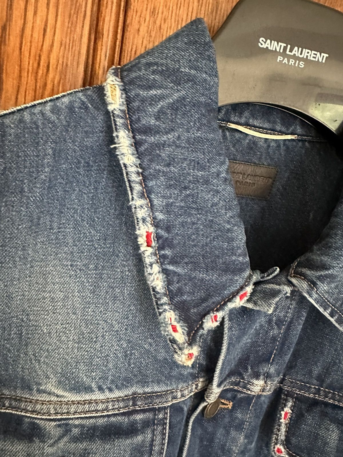 Saint Laurent Paris $1790 Saint Laurent patches washed denim jacket GRAIL Size US M / EU 48-50 / 2 - 16 Thumbnail