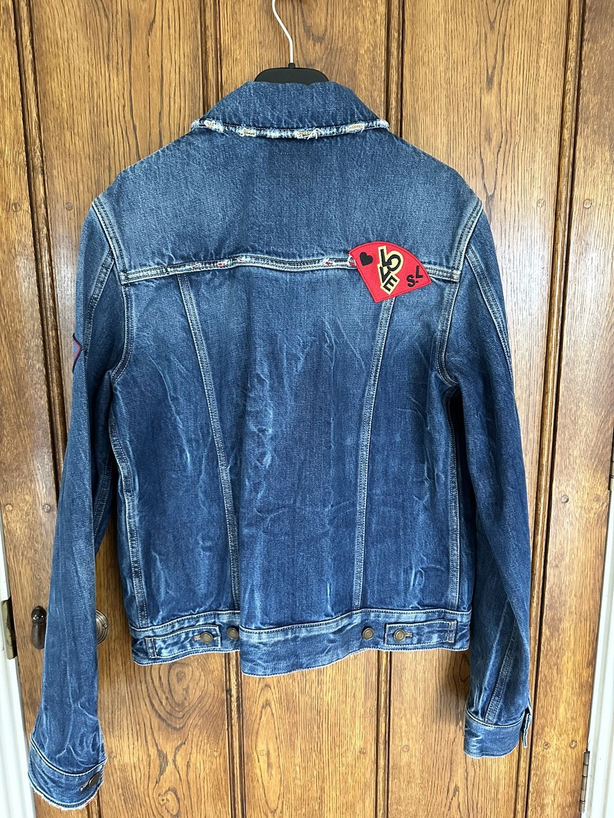 Saint Laurent Paris $1790 Saint Laurent patches washed denim jacket GRAIL Size US M / EU 48-50 / 2 - 24 Thumbnail