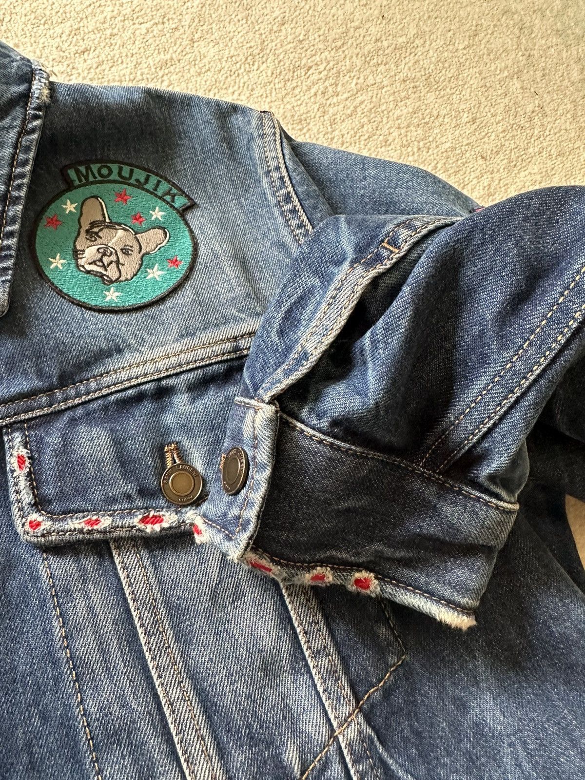 Saint Laurent Paris $1790 Saint Laurent patches washed denim jacket GRAIL Size US M / EU 48-50 / 2 - 11 Thumbnail