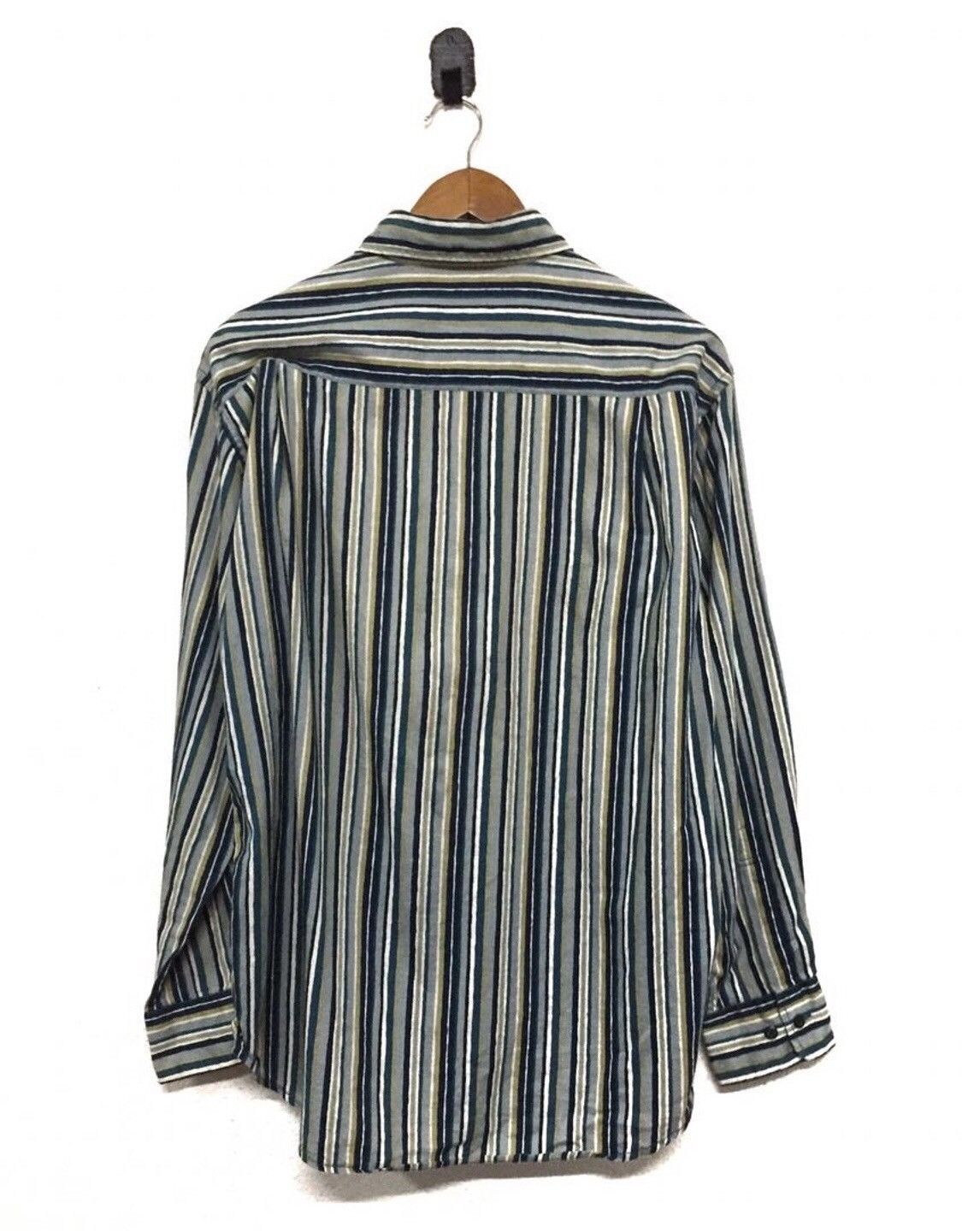 Japanese Brand Jeaning Garage Stripa Button Shirt Size US L / EU 52-54 / 3 - 2 Thumbnail