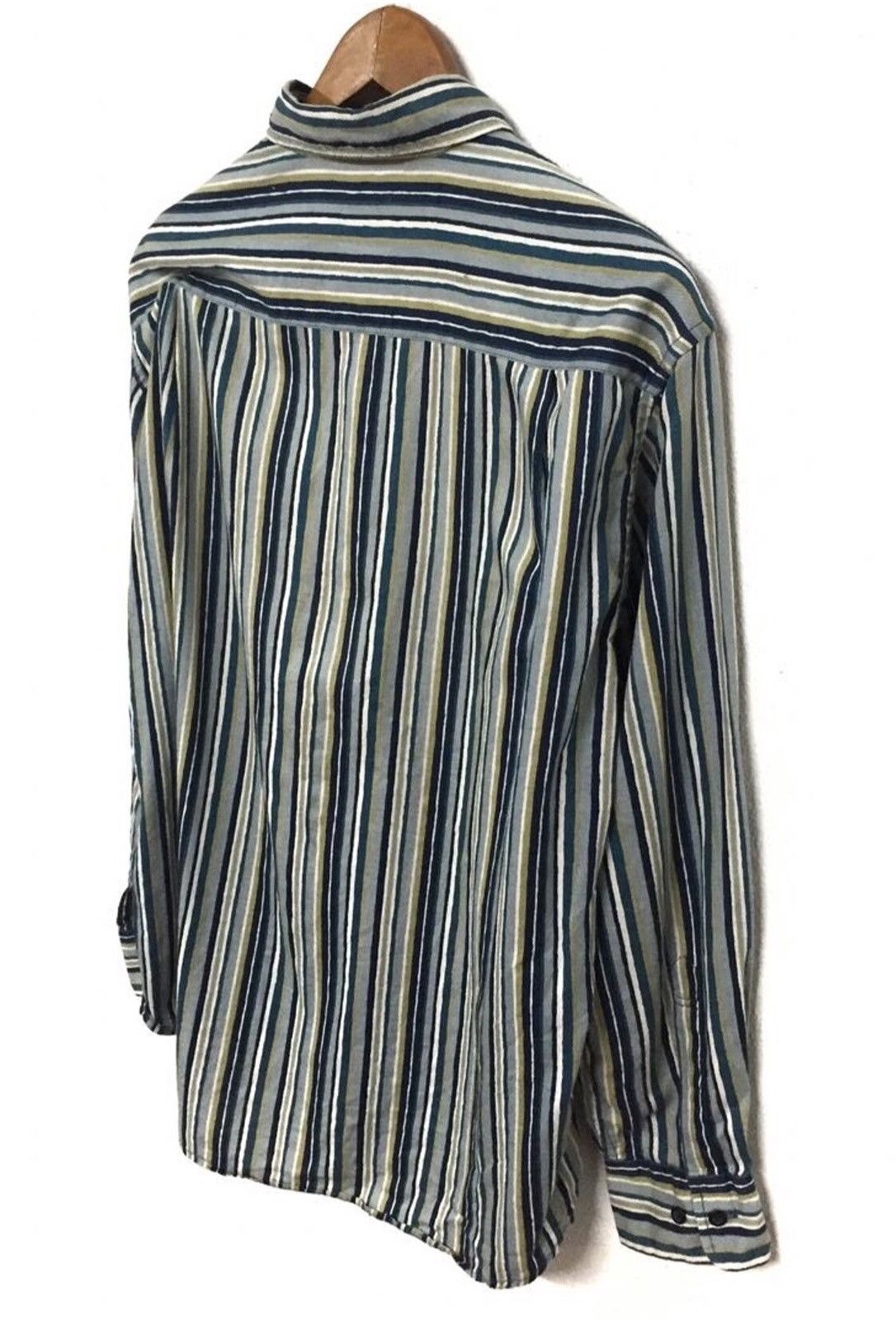 Japanese Brand Jeaning Garage Stripa Button Shirt Size US L / EU 52-54 / 3 - 5 Thumbnail