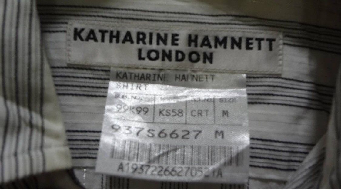 Japanese Brand × Katharine Hamnett London Katharine Hamnett London Striped Shirt Made In Japan Size US M / EU 48-50 / 2 - 4 Thumbnail