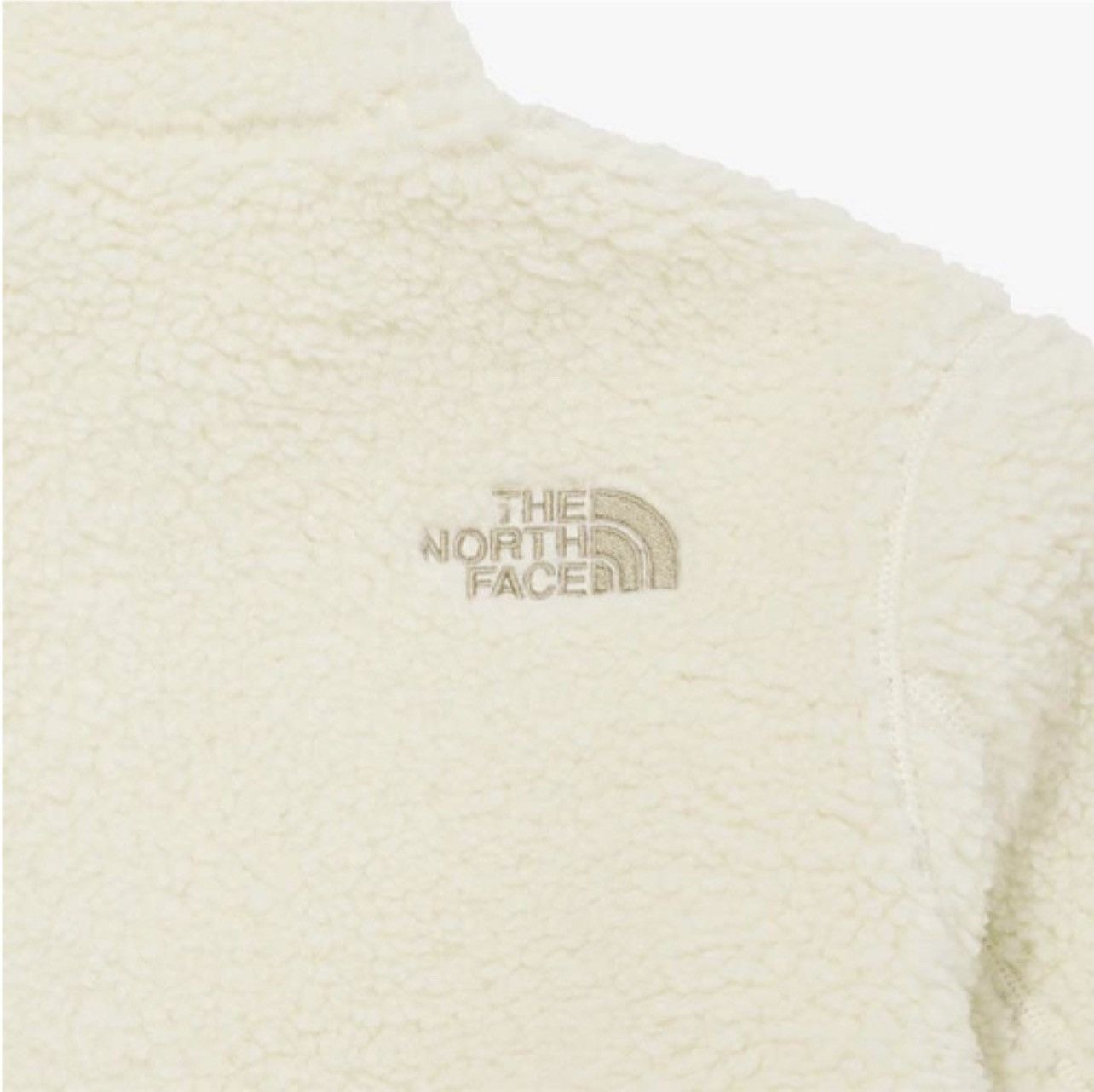 The North Face TNF LOGO POCKET Fleece Jacket Cream Size US M / EU 48-50 / 2 - 8 Thumbnail