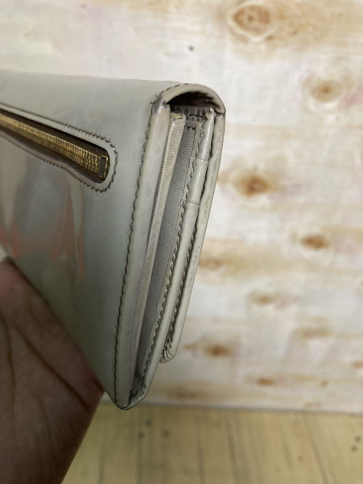 Prada Vintage Prada Patent Leather Long Wallet Size ONE SIZE - 7 Thumbnail