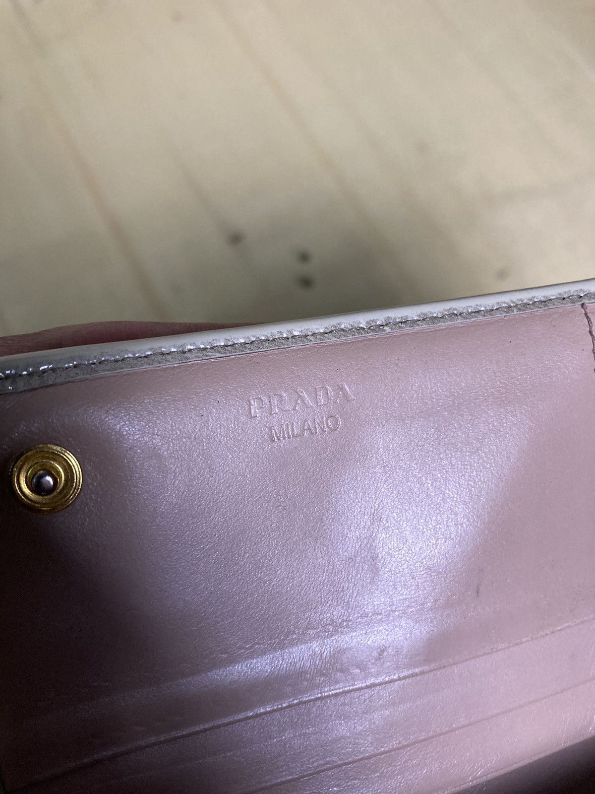 Prada Vintage Prada Patent Leather Long Wallet Size ONE SIZE - 14 Thumbnail