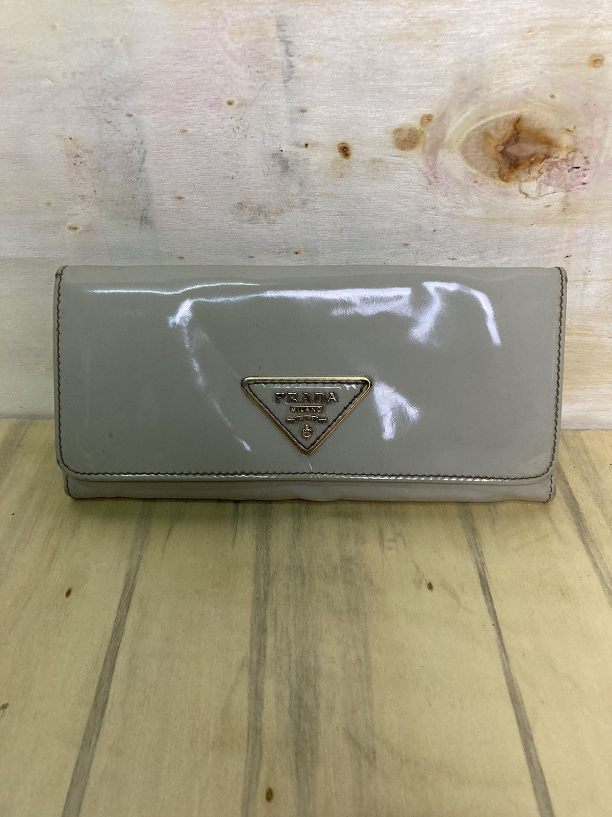 Prada Vintage Prada Patent Leather Long Wallet Size ONE SIZE - 1 Thumbnail