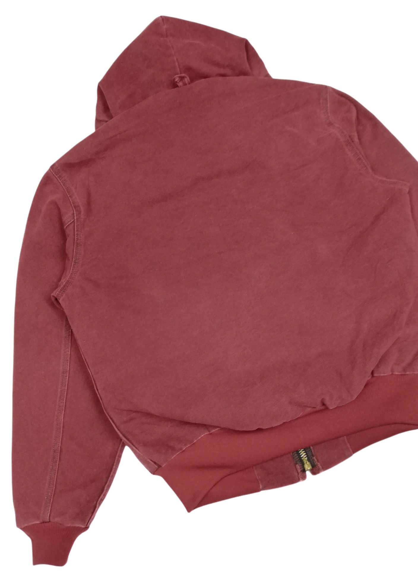 Carhartt × Carhartt Wip 🔥Maroon Cotton Quilted Flannel Lined Active Jacket Hoodies Size US M / EU 48-50 / 2 - 17 Thumbnail
