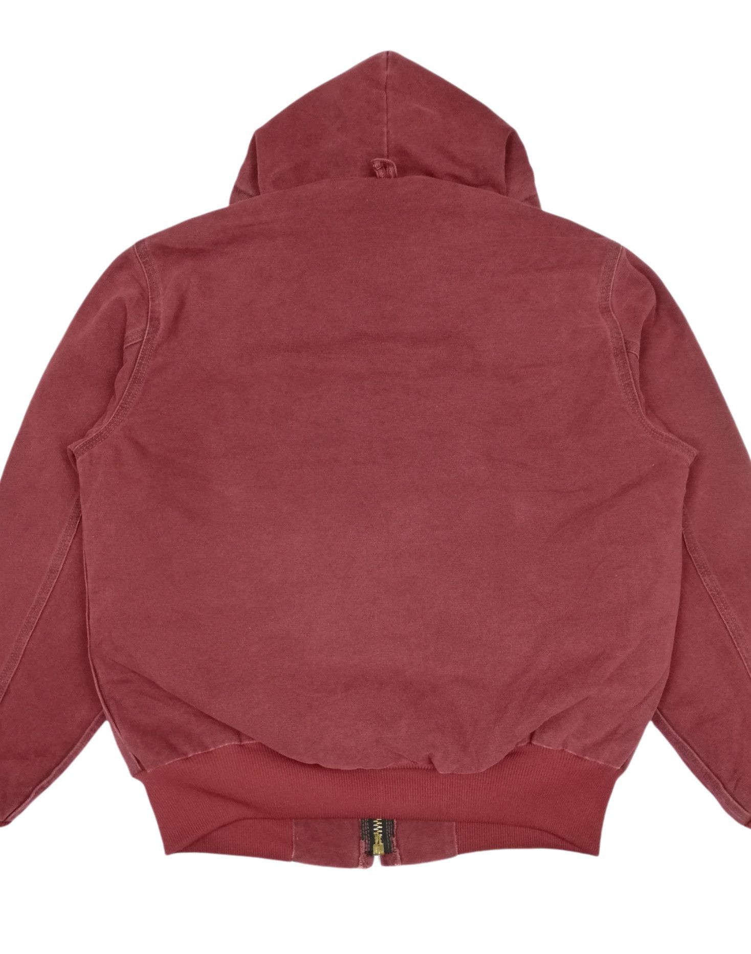 Carhartt × Carhartt Wip 🔥Maroon Cotton Quilted Flannel Lined Active Jacket Hoodies Size US M / EU 48-50 / 2 - 16 Thumbnail