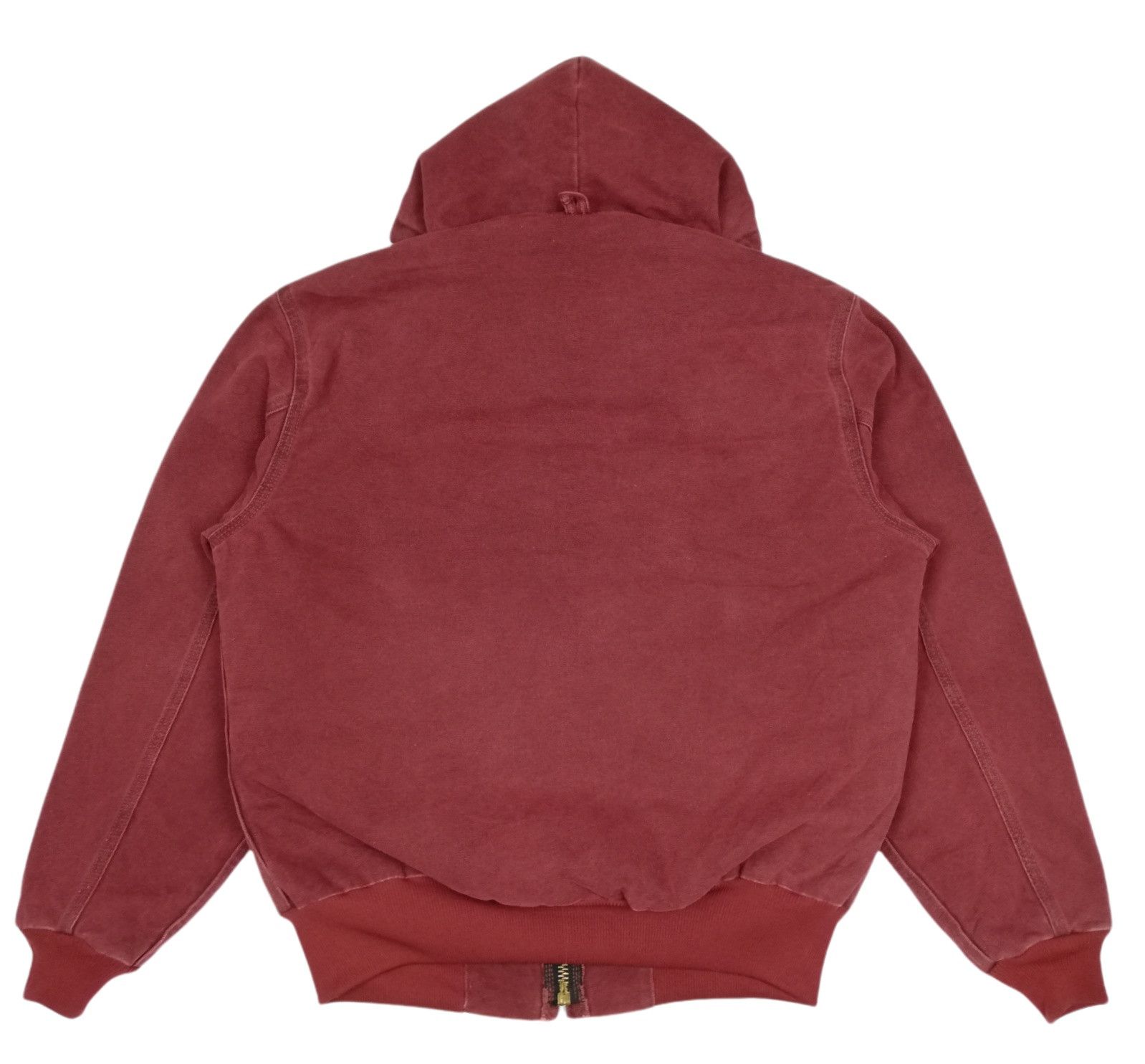 Carhartt × Carhartt Wip 🔥Maroon Cotton Quilted Flannel Lined Active Jacket Hoodies Size US M / EU 48-50 / 2 - 15 Thumbnail