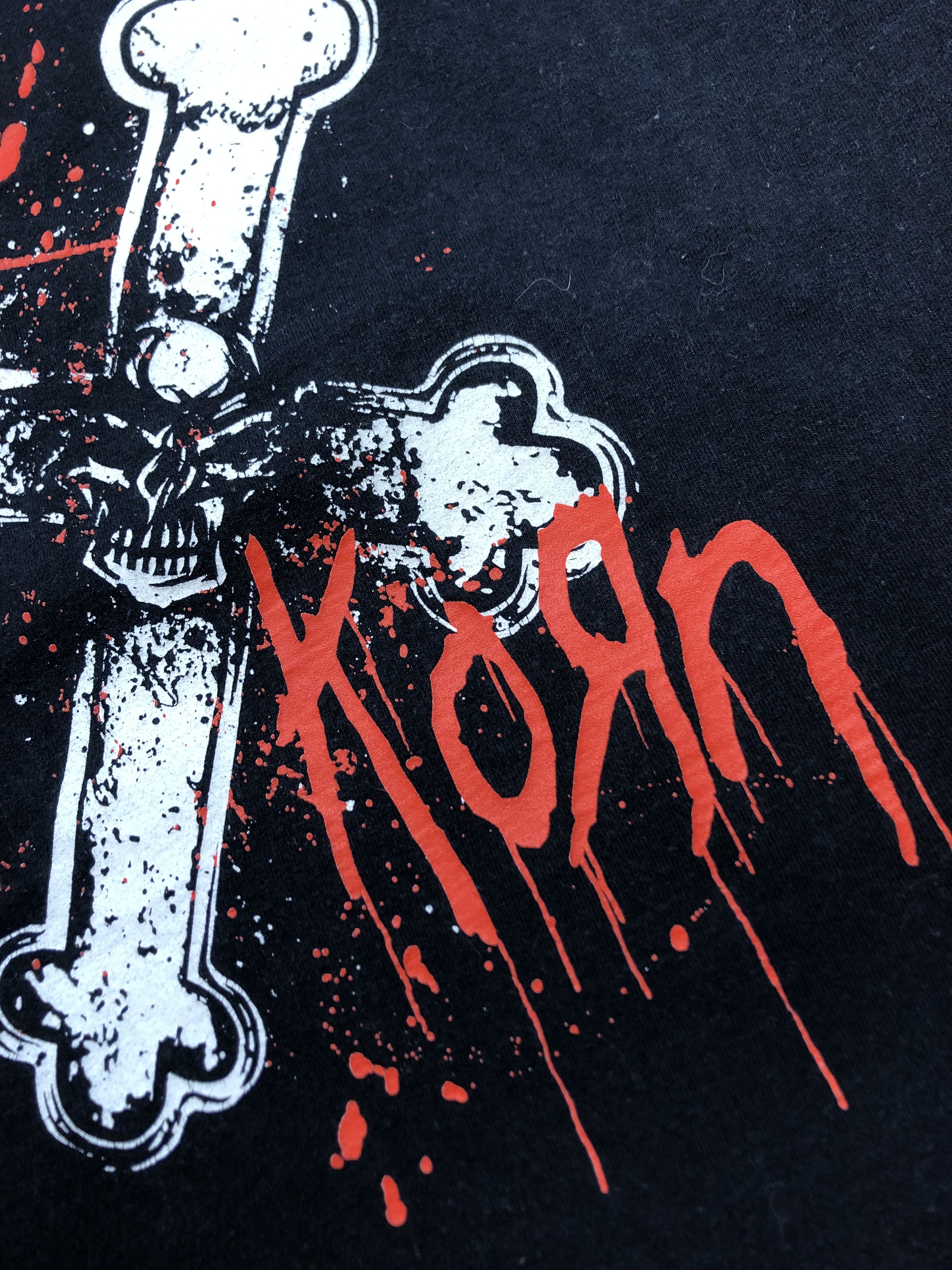 Band Tees × Vintage Vintage Korn Shirt Band Rare Tee Y2K Hype Drill Size US XXL / EU 58 / 5 - 4 Thumbnail