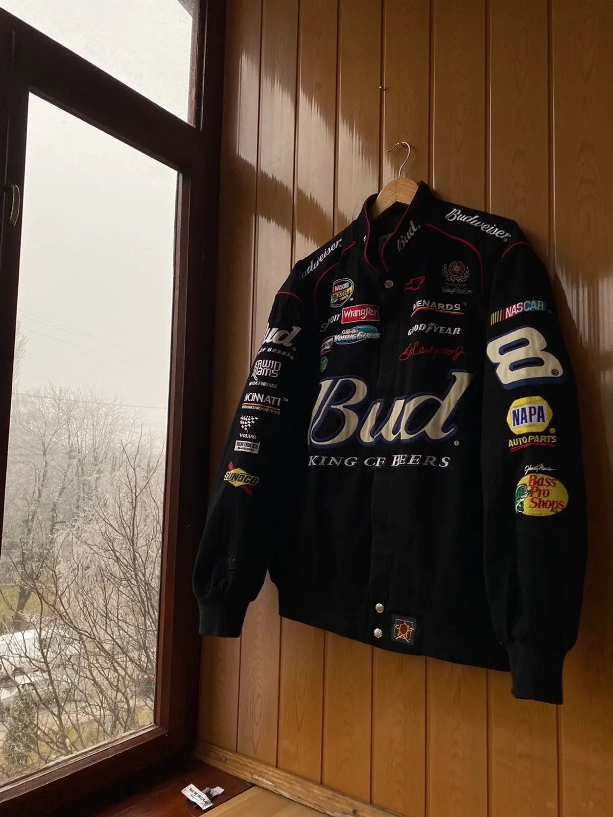 Vintage budweiser nascar jacket hotsell
