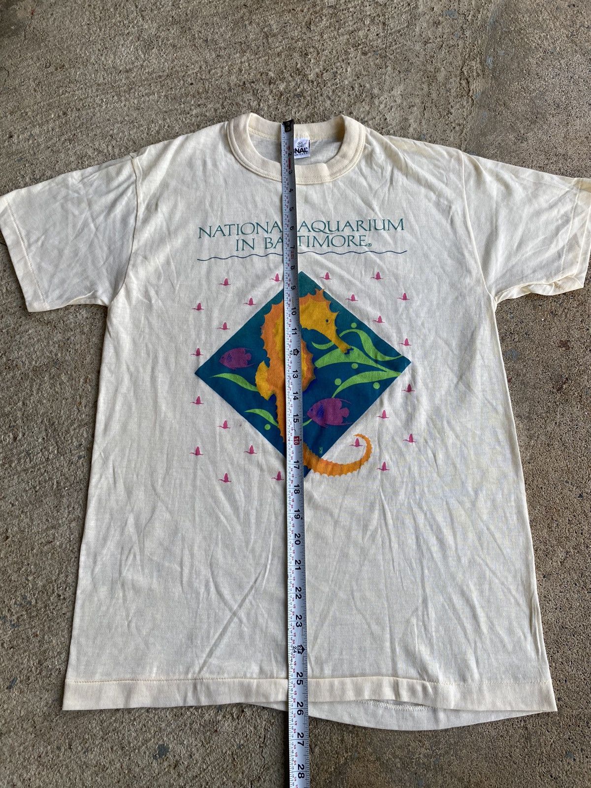 Unsound Rags × Vintage Vintage 80’s Baltimore Aquarium Seahorse Shirt Size US S / EU 44-46 / 1 - 8 Thumbnail