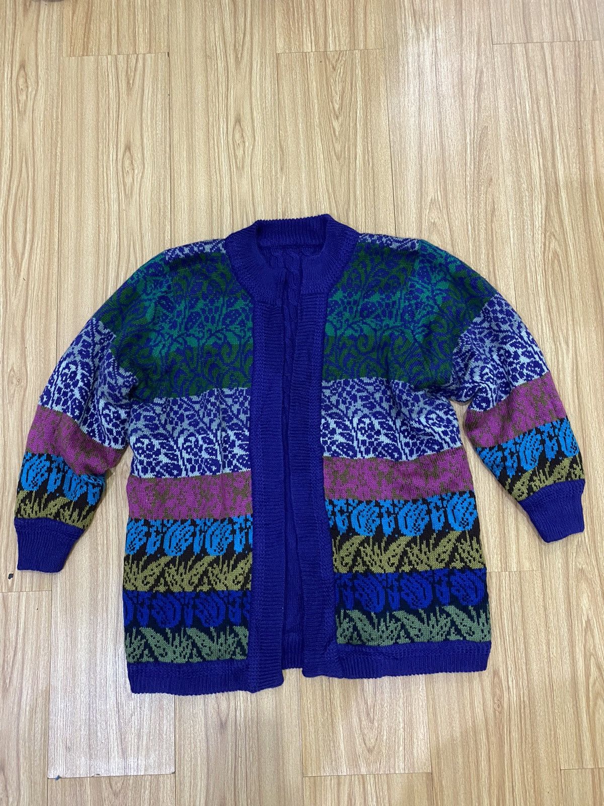 Japanese Brand × Other J.M Multicolour Knitwear Jacket Style Size US L / EU 52-54 / 3 - 1 Thumbnail