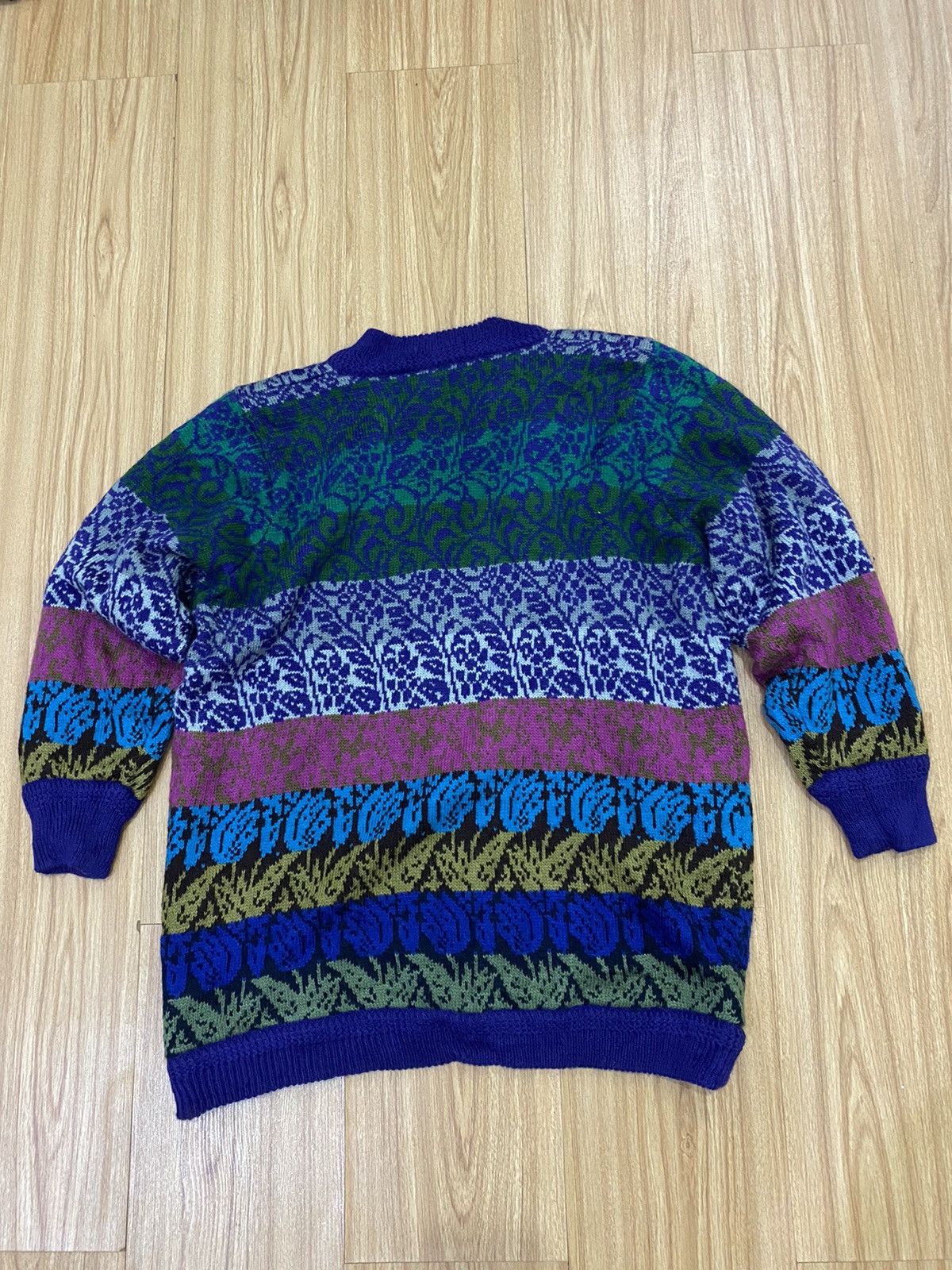 Japanese Brand × Other J.M Multicolour Knitwear Jacket Style Size US L / EU 52-54 / 3 - 2 Thumbnail