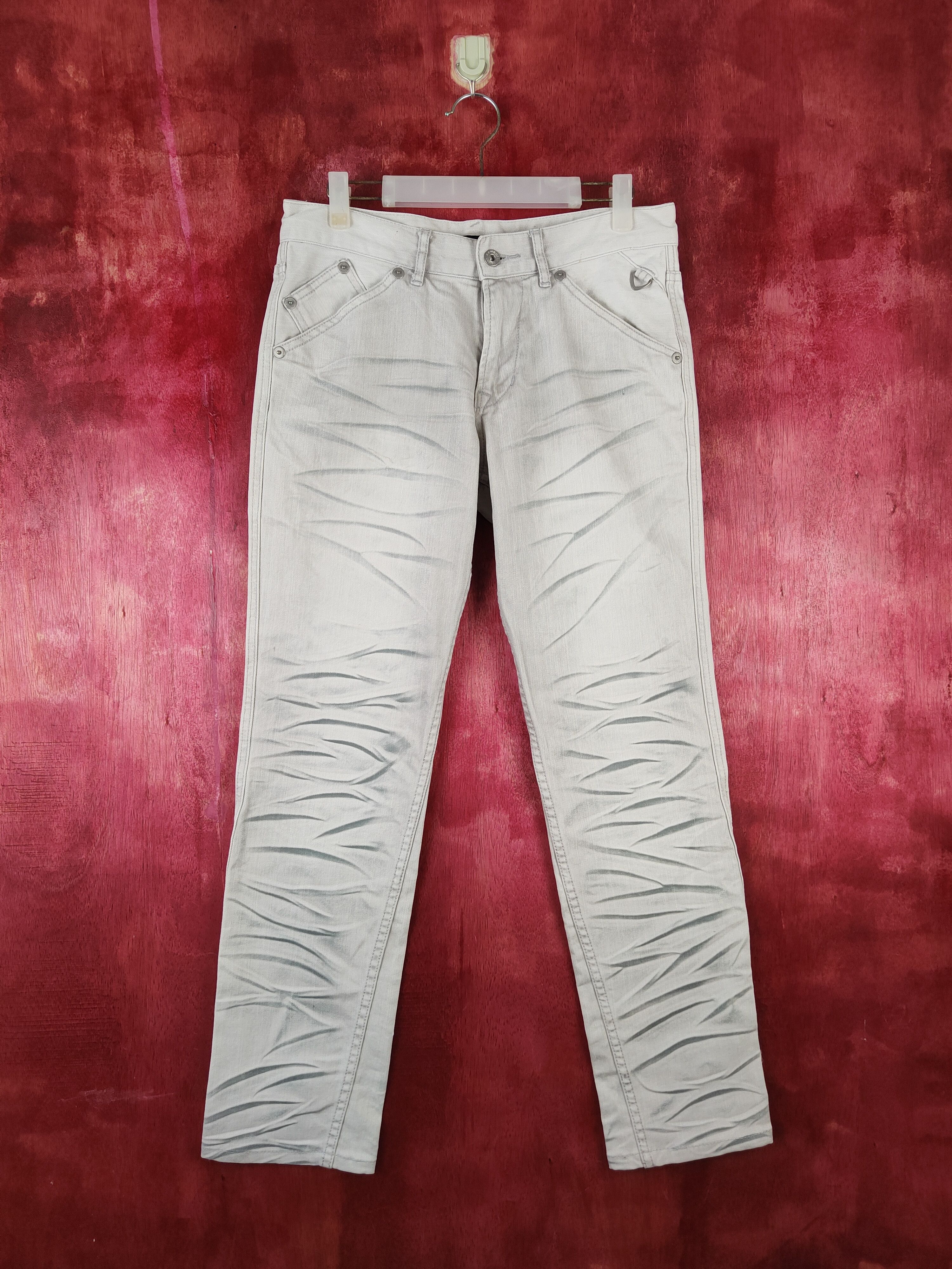 Image of Faded Glory x Semantic Design Faded Stripe Jeans Pants S659 in Grey, Women's (Size 30)