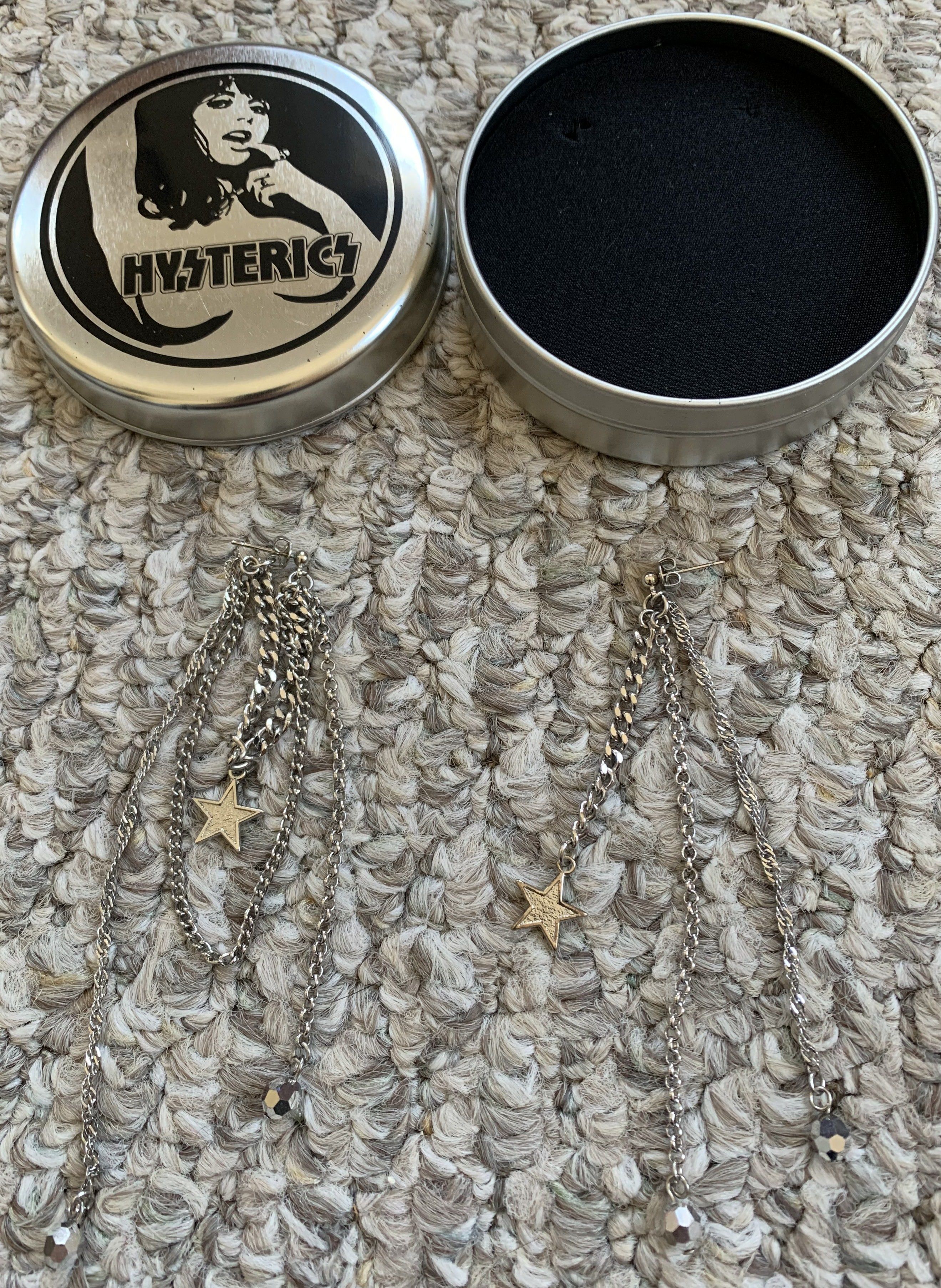 Hysteric Glamour Hysteric Glamour Chains & Stars Earrings + Case Size ONE SIZE - 2 Thumbnail
