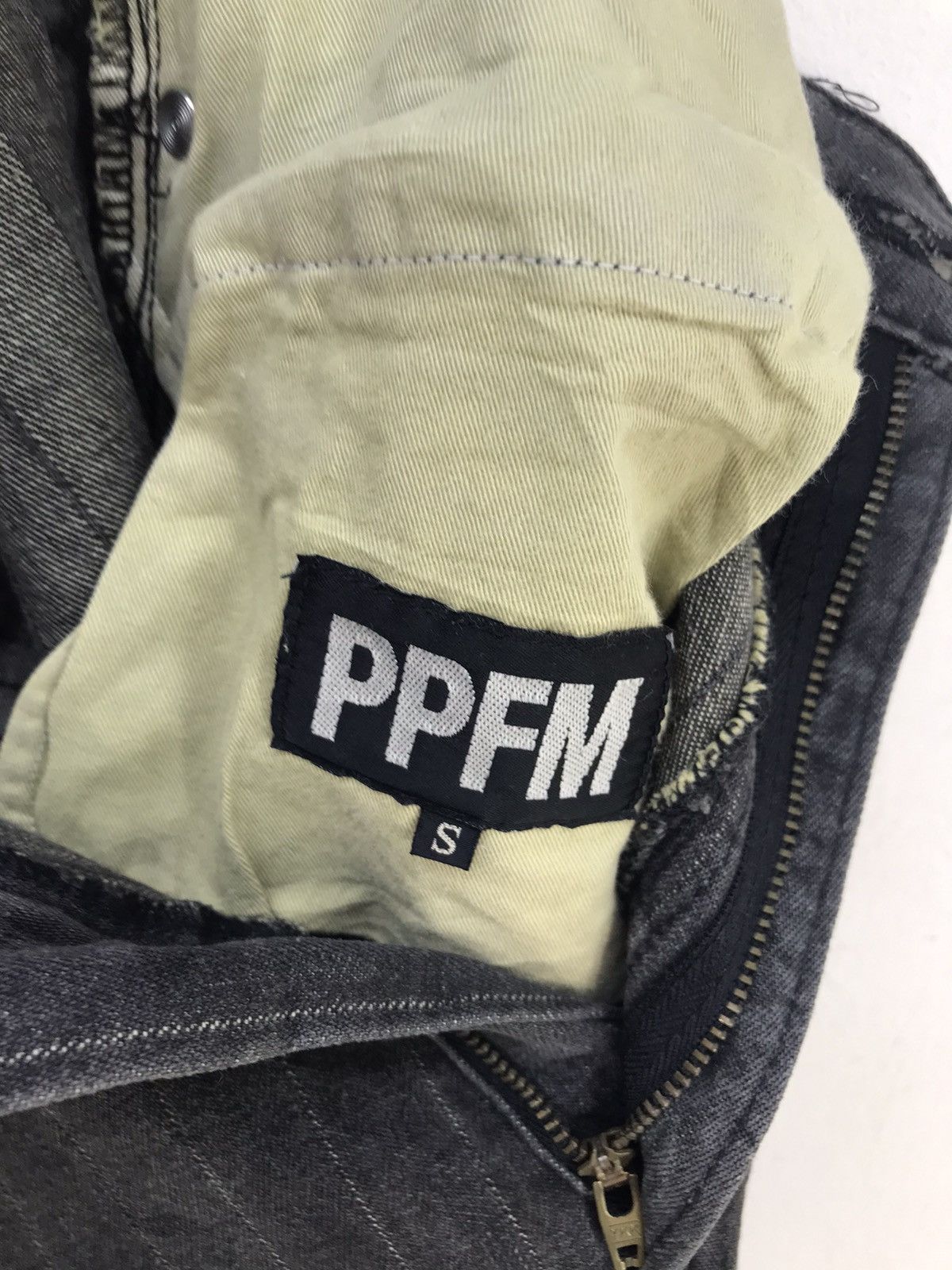 PPFM PPFM Pin Striped Cargo Denim Jeans Size US 30 / EU 46 - 8 Thumbnail