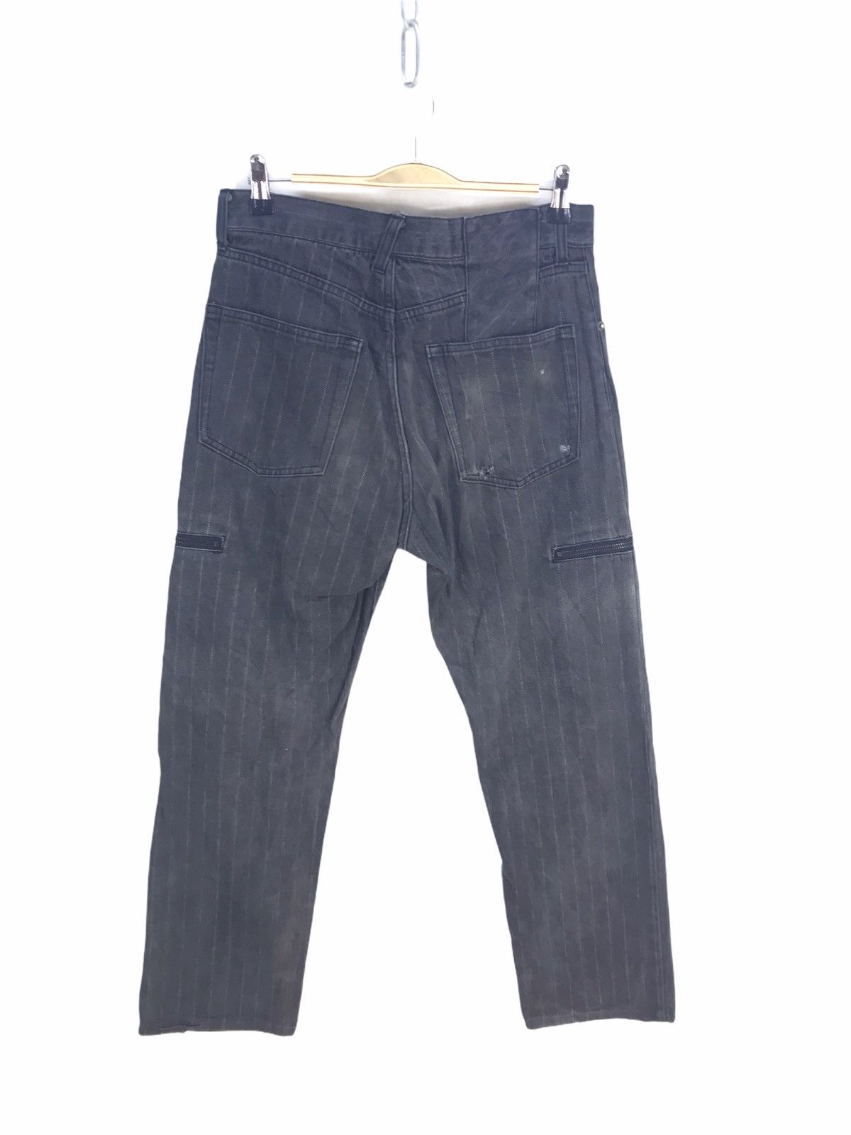 PPFM PPFM Pin Striped Cargo Denim Jeans Size US 30 / EU 46 - 4 Thumbnail