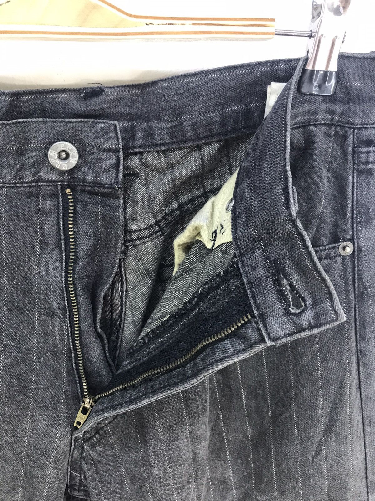 PPFM PPFM Pin Striped Cargo Denim Jeans Size US 30 / EU 46 - 7 Thumbnail