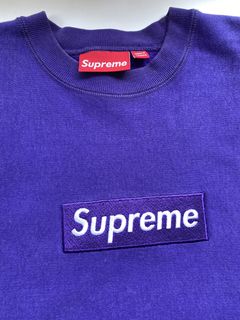 Purple Box Logo Supreme | Grailed