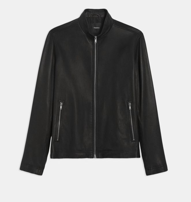 Theory Theory Morvek Leather Jacket | Grailed