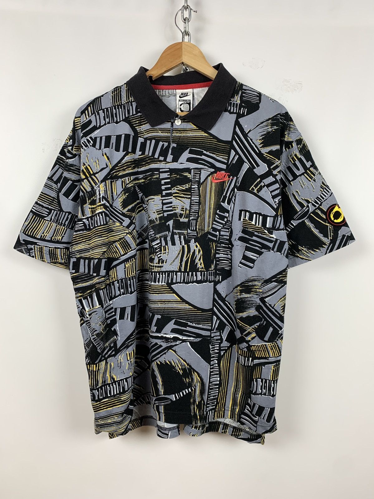 Vintage Nike Challenge Court Polo Shirt Andre Agassi Style