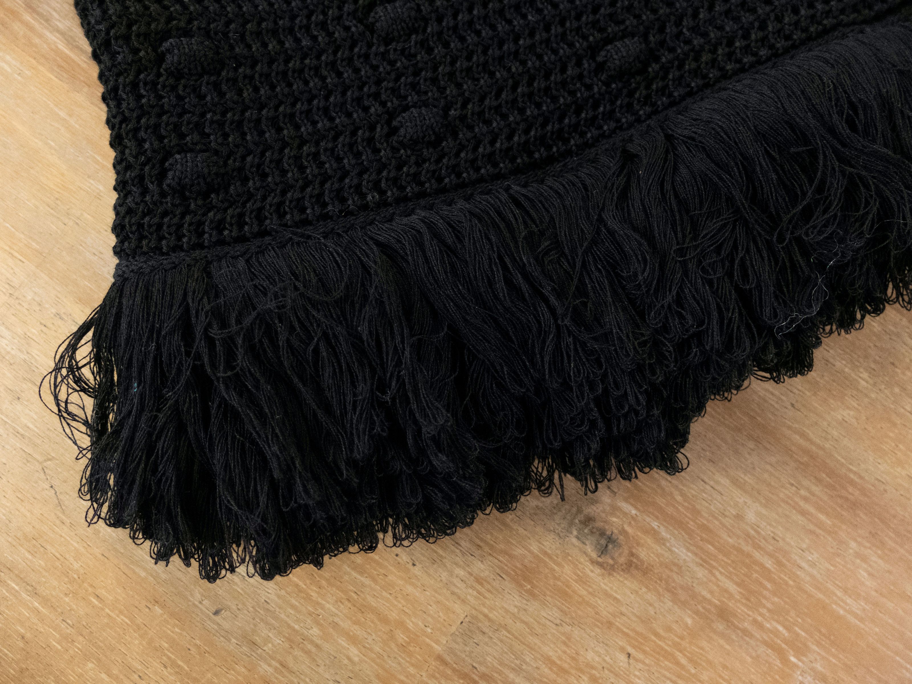 Bottega Veneta BOTTEGA VENETA black sleeveless crocheted mini fringe dress Size M / US 6-8 / IT 42-44 - 11 Thumbnail