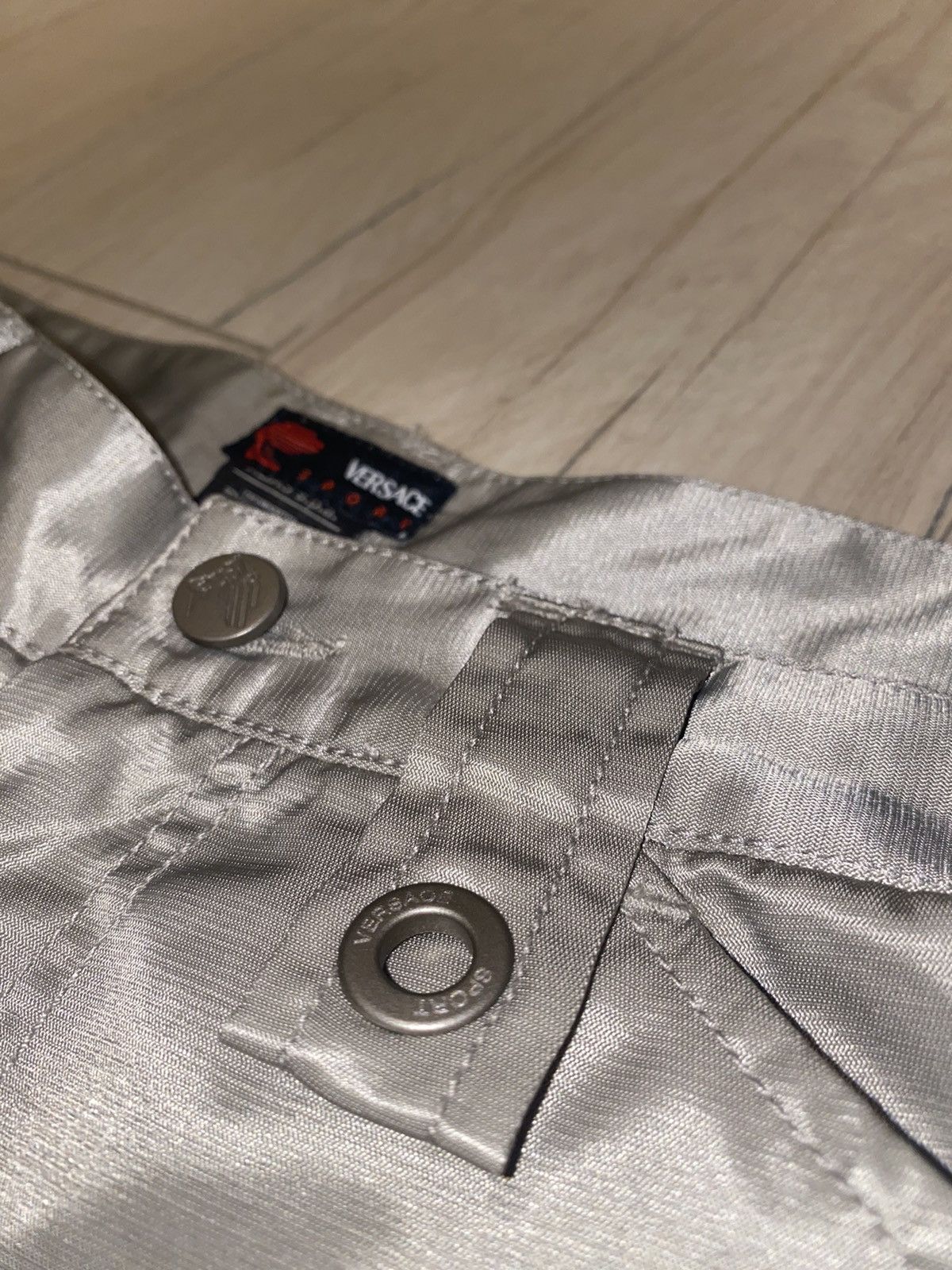 Versace Archive Versace Zipped Champagne Technical Cargo Pants Size US 30 / EU 46 - 14 Thumbnail