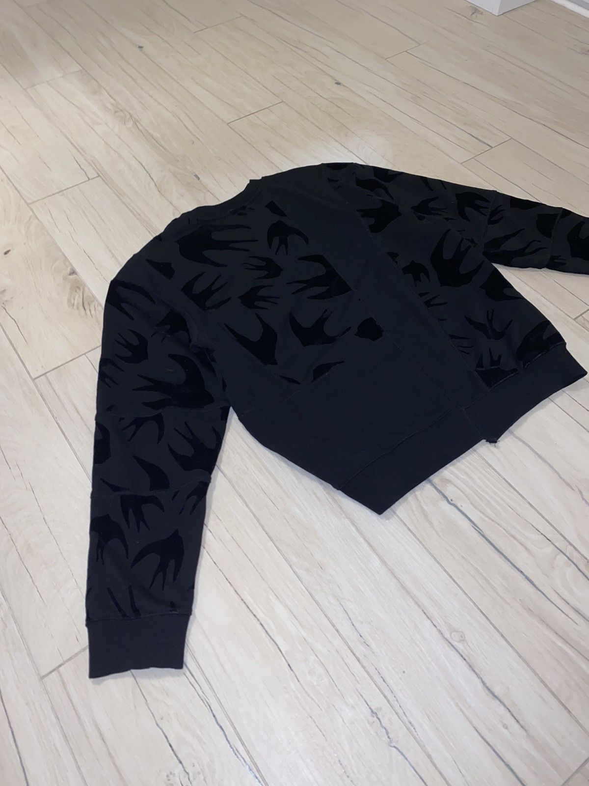 Alexander McQueen FW18 Alexander Mcqueen Swan Printed Patchwork Crewneck Size US M / EU 48-50 / 2 - 9 Thumbnail