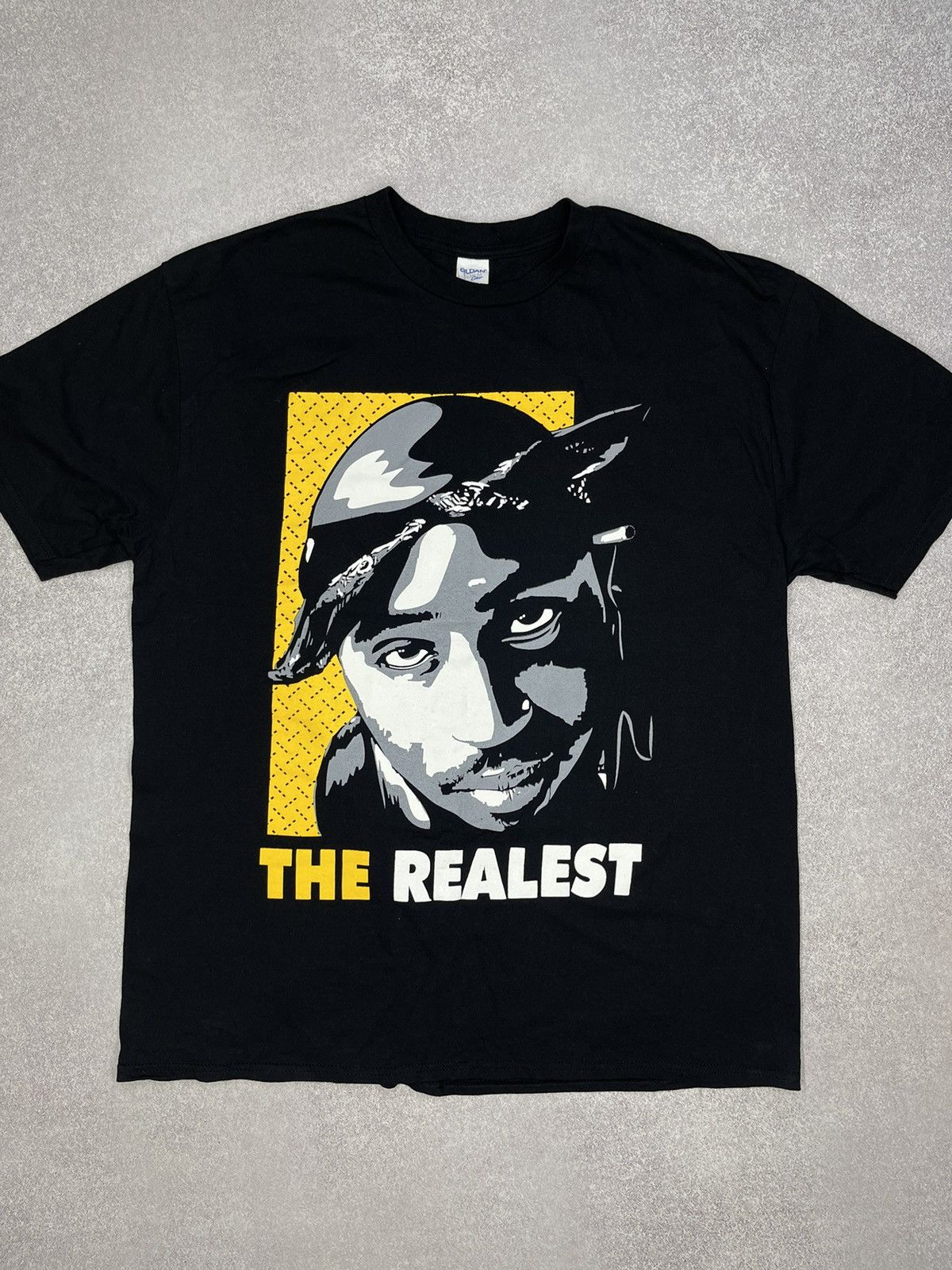 Wu-Tang Clan Mens Tu Pac The Realest Black T Shirt Rap Music Size US XL / EU 56 / 4 - 2 Thumbnail