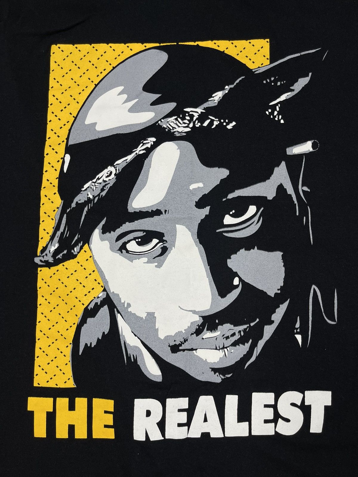 Wu-Tang Clan Mens Tu Pac The Realest Black T Shirt Rap Music Size US XL / EU 56 / 4 - 3 Thumbnail