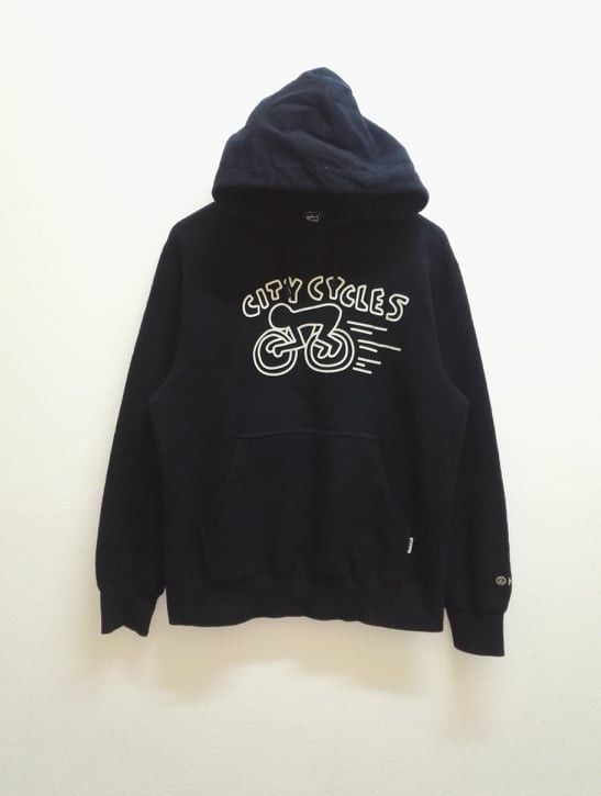 Keith Haring Rare🔥 KEITH HARING CITY CYCLES Hoodie Fleece (c30) Size US M / EU 48-50 / 2 - 1 Thumbnail