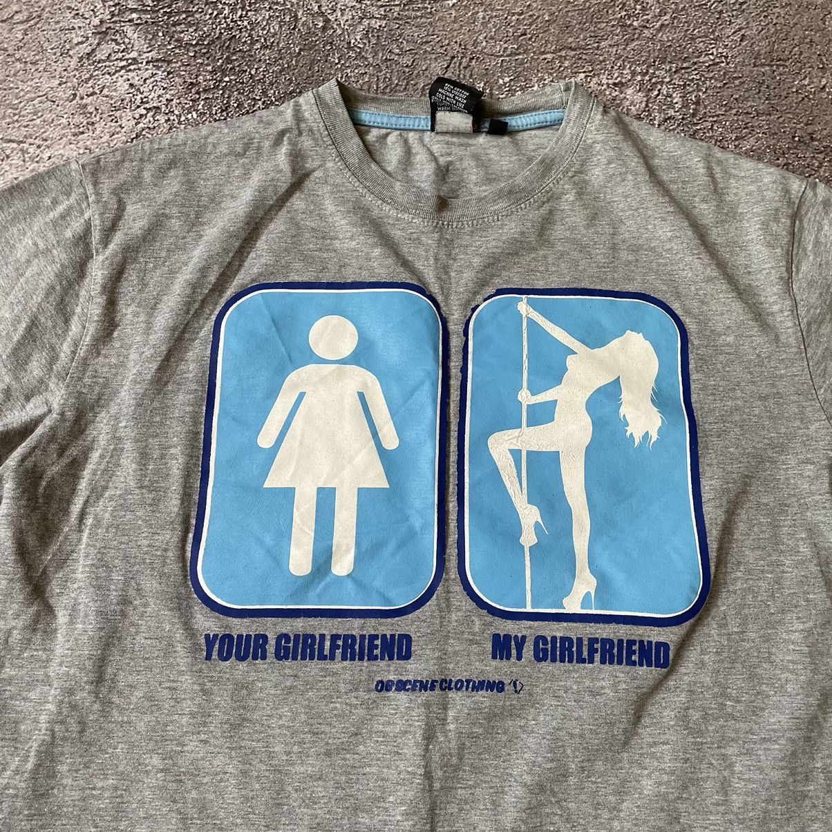 Vintage Vintage Y2K ADULT “ your girlfriend porno “ Buymypiece Tee Size US M / EU 48-50 / 2 - 5 Thumbnail