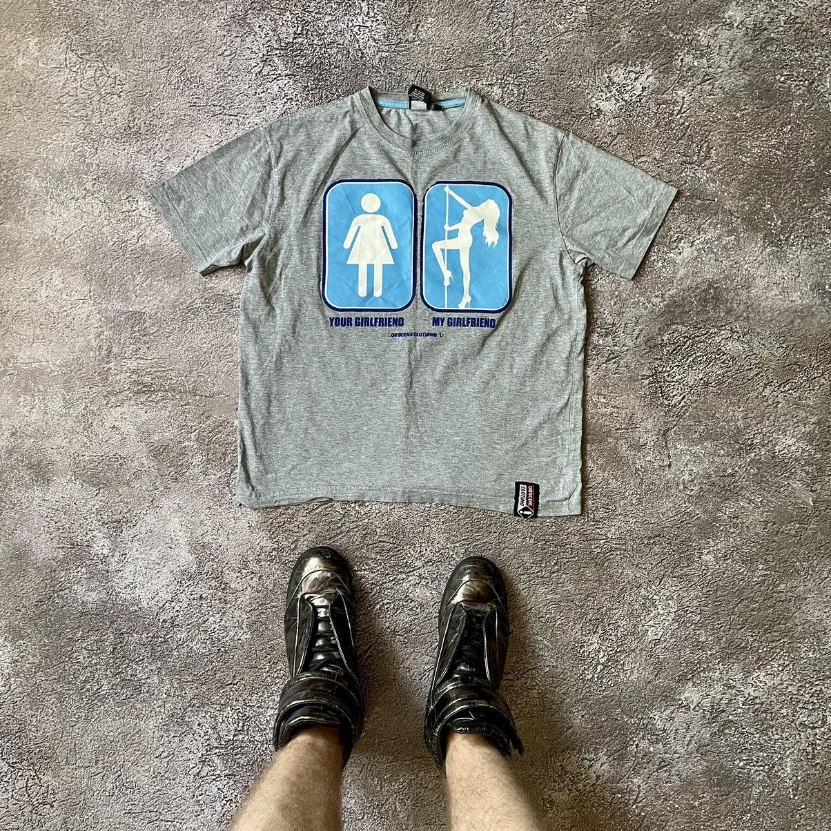 Vintage Vintage Y2K ADULT “ your girlfriend porno “ Buymypiece Tee Size US M / EU 48-50 / 2 - 1 Thumbnail