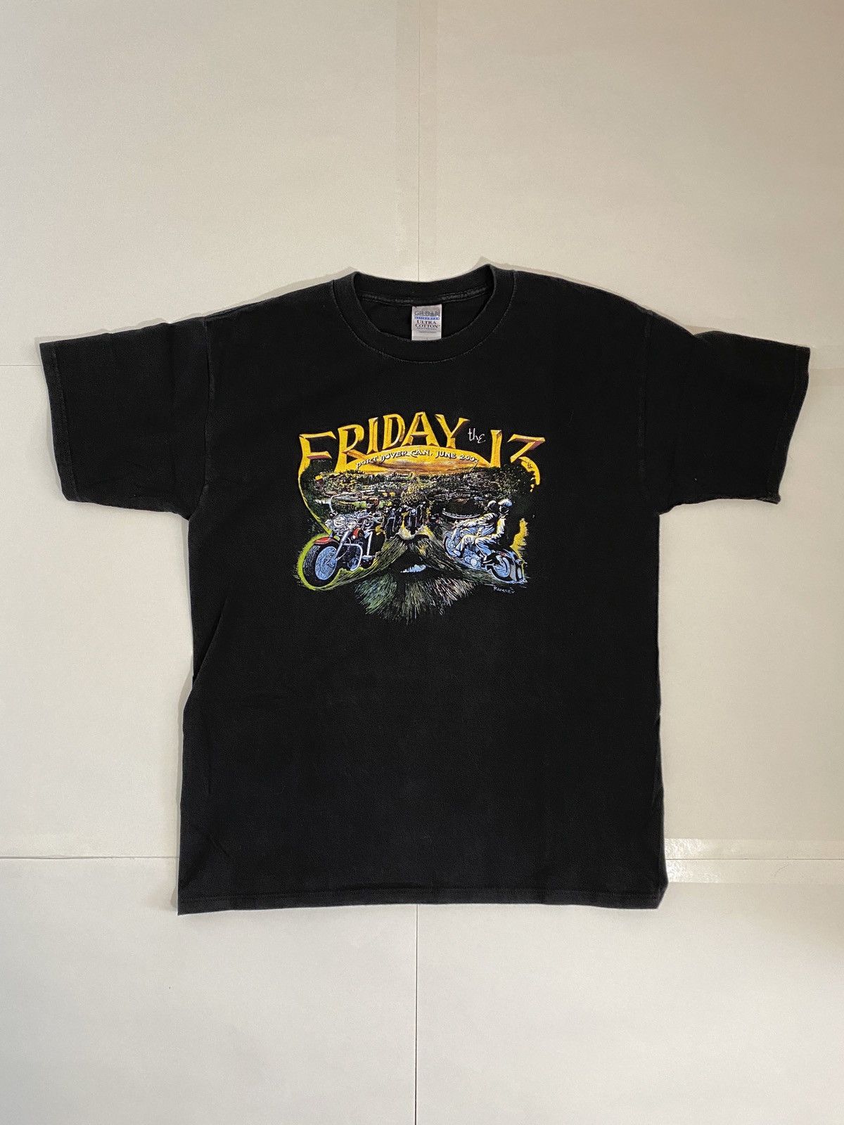 Tee × Vintage Vintage 03’ Friday the 13th Port Dover Biker Rally T ...