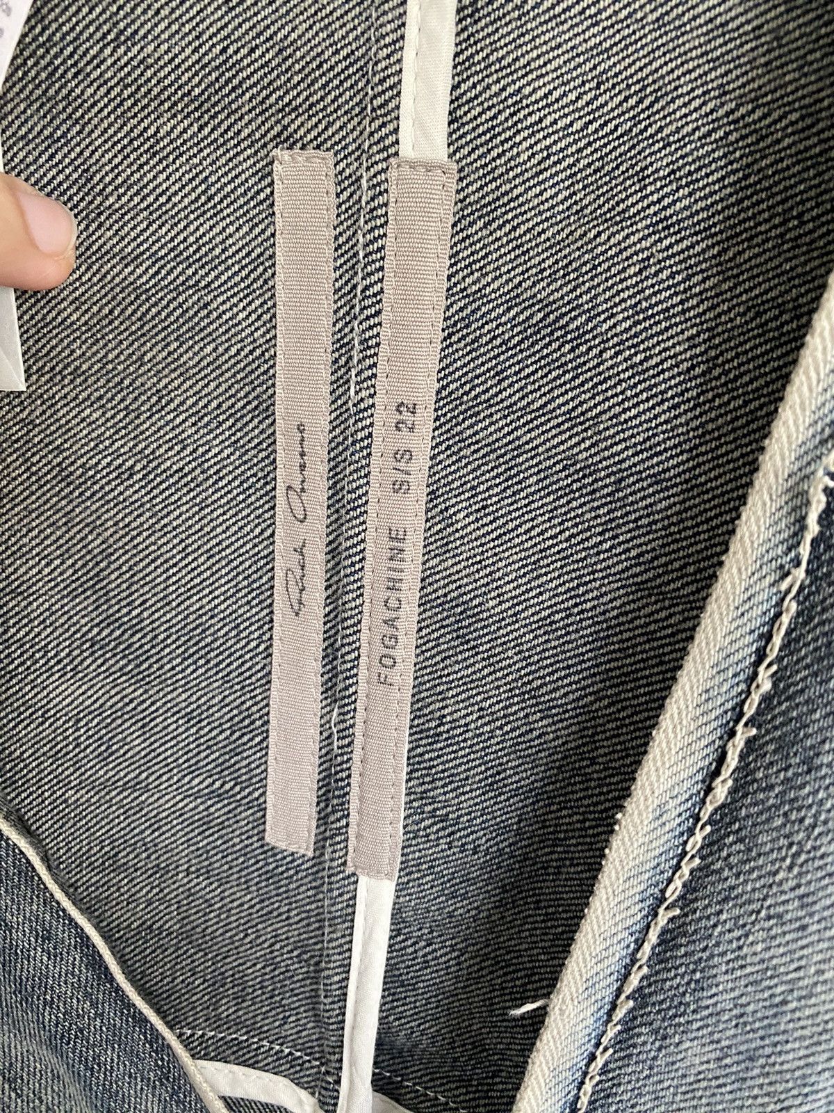 Rick Owens *RARE*Rick Owens Peter denim patchwork cloak onesize Size US M / EU 48-50 / 2 - 10 Thumbnail