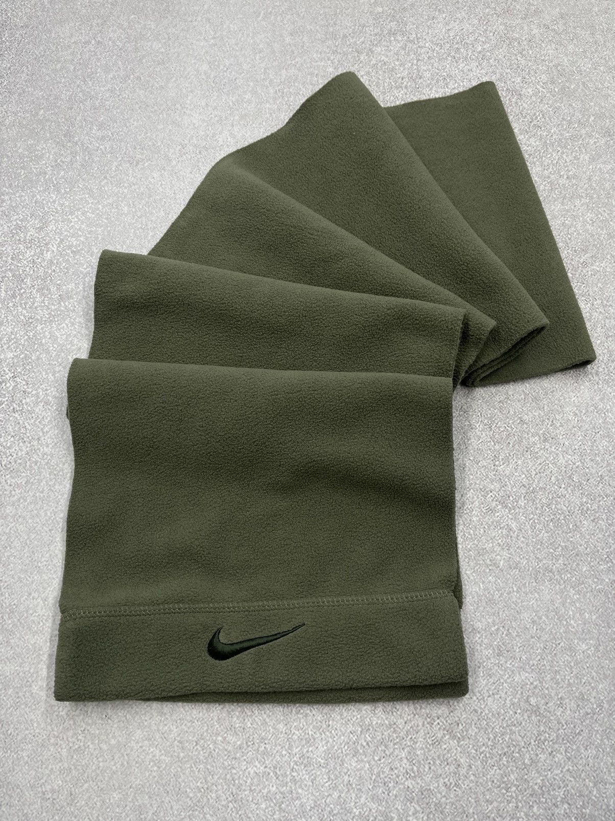 Nike × Nike ACG × Vintage Vintage Nike Fleece Scarf Y2K Drill Swoosh ...