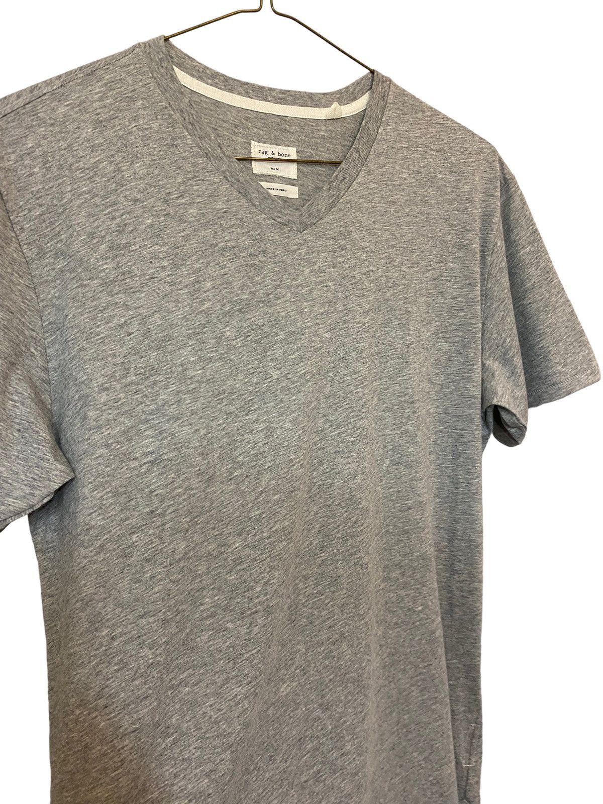 Rag & Bone Rag & Bone V Neck T Shirt Grey Size US M / EU 48-50 / 2 - 3 Thumbnail
