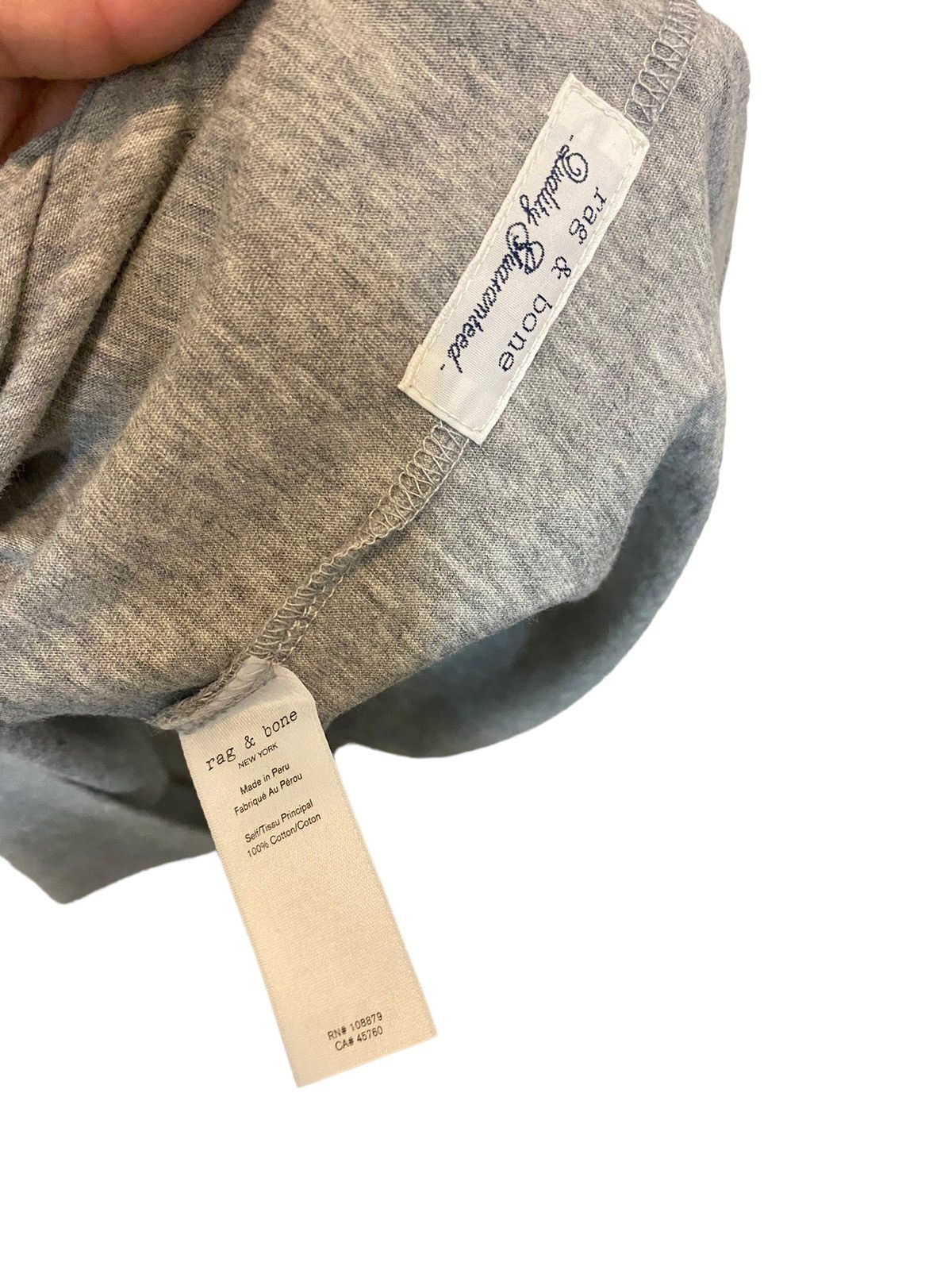 Rag & Bone Rag & Bone V Neck T Shirt Grey Size US M / EU 48-50 / 2 - 9 Thumbnail
