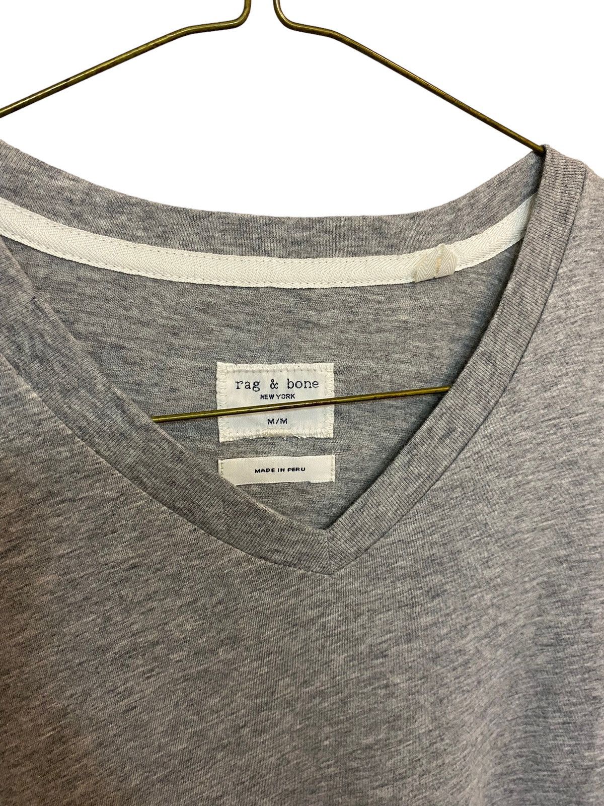 Rag & Bone Rag & Bone V Neck T Shirt Grey Size US M / EU 48-50 / 2 - 7 Thumbnail