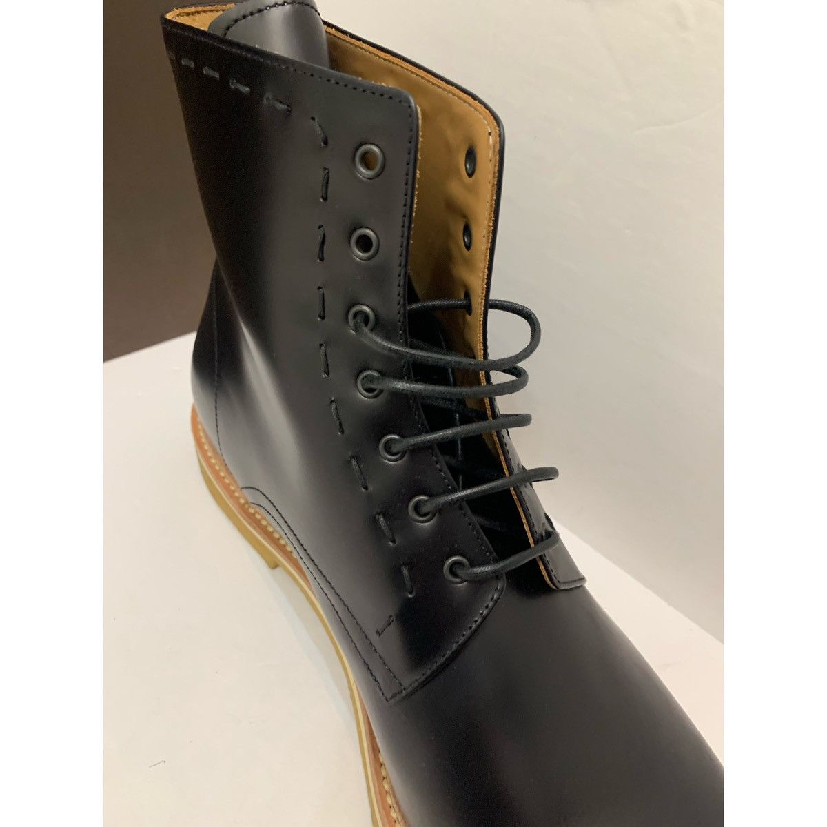 Armando Cabral ARMANDO CABRAL BLACK LACE UP BOOTS Size US 11 / EU 44 - 5 Thumbnail