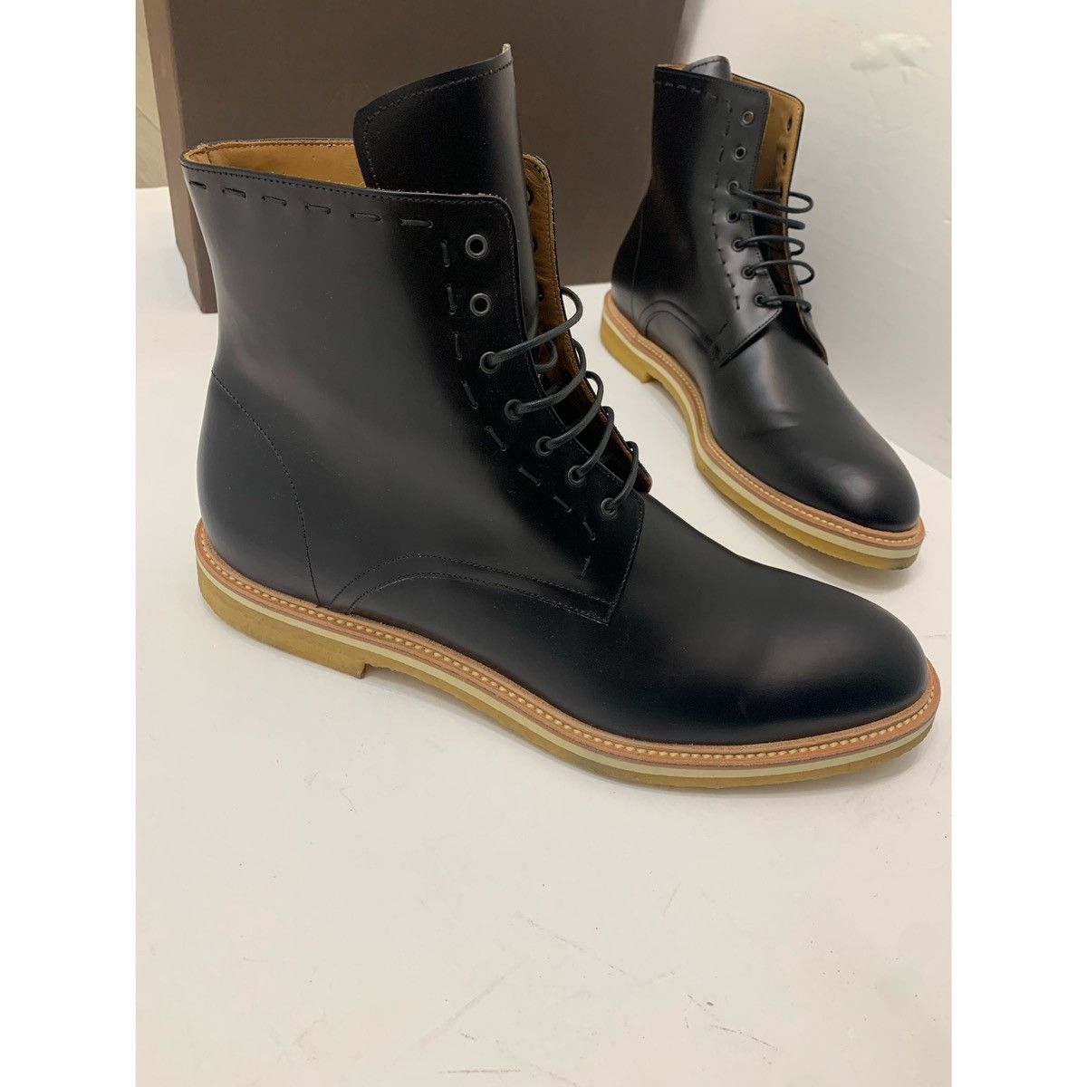 Armando Cabral ARMANDO CABRAL BLACK LACE UP BOOTS Size US 11 / EU 44 - 17 Thumbnail