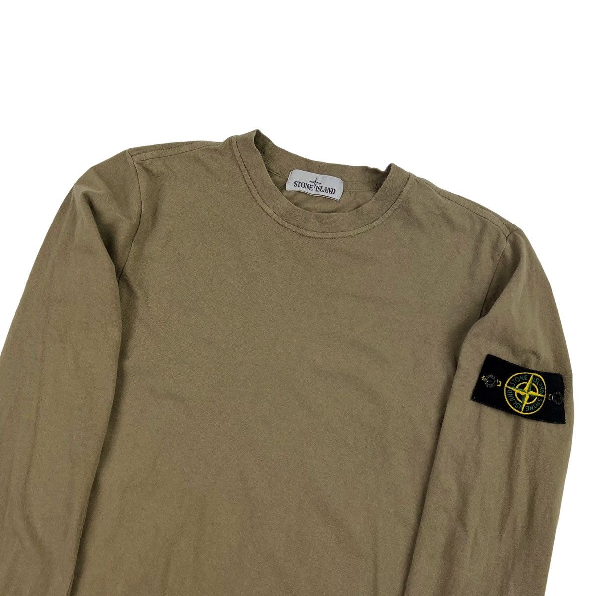 Stone Island Khaki Long Sleeve T Shirt