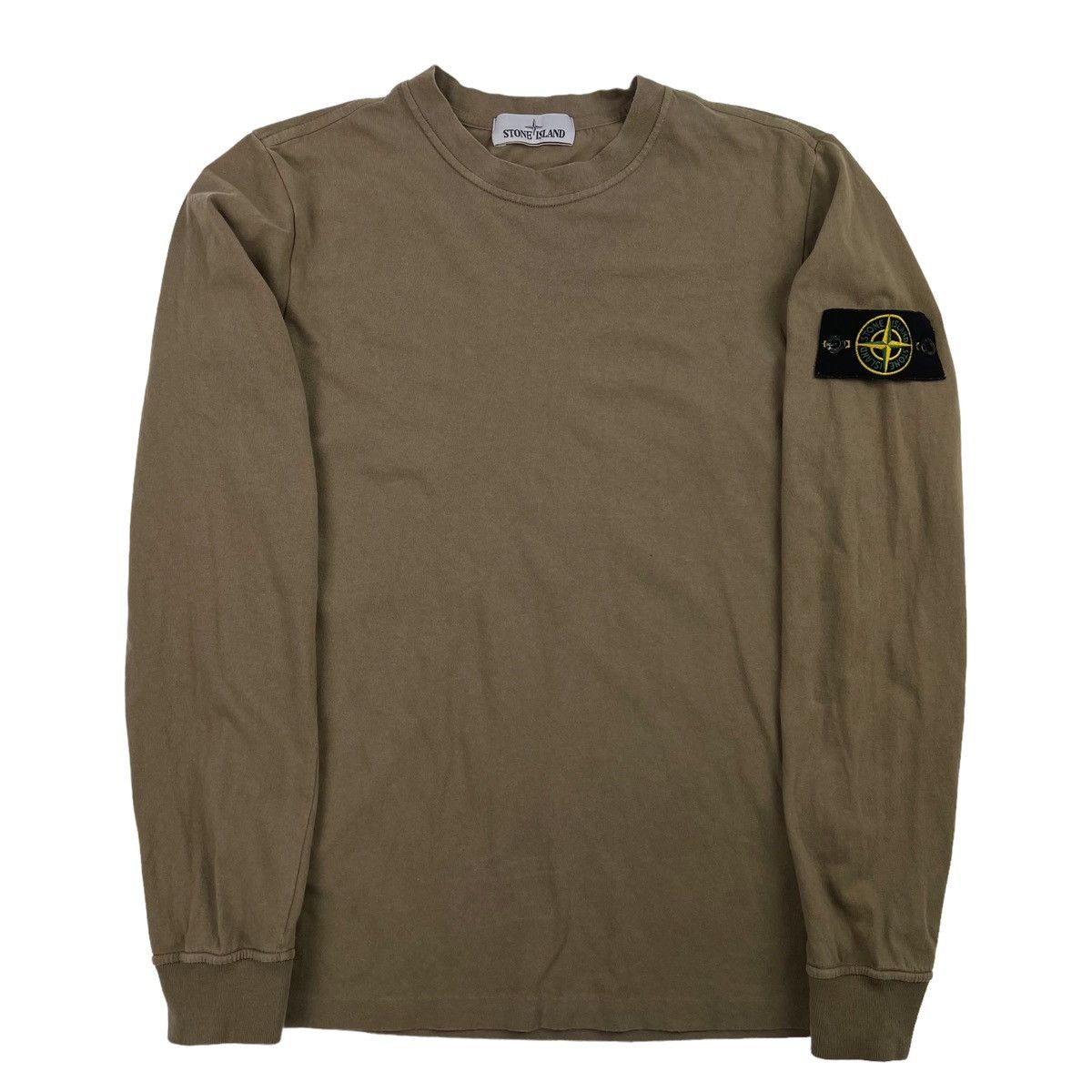 Stone Island Stone Island Khaki Long Sleeve T Shirt Size US S / EU 44-46 / 1 - 2 Thumbnail