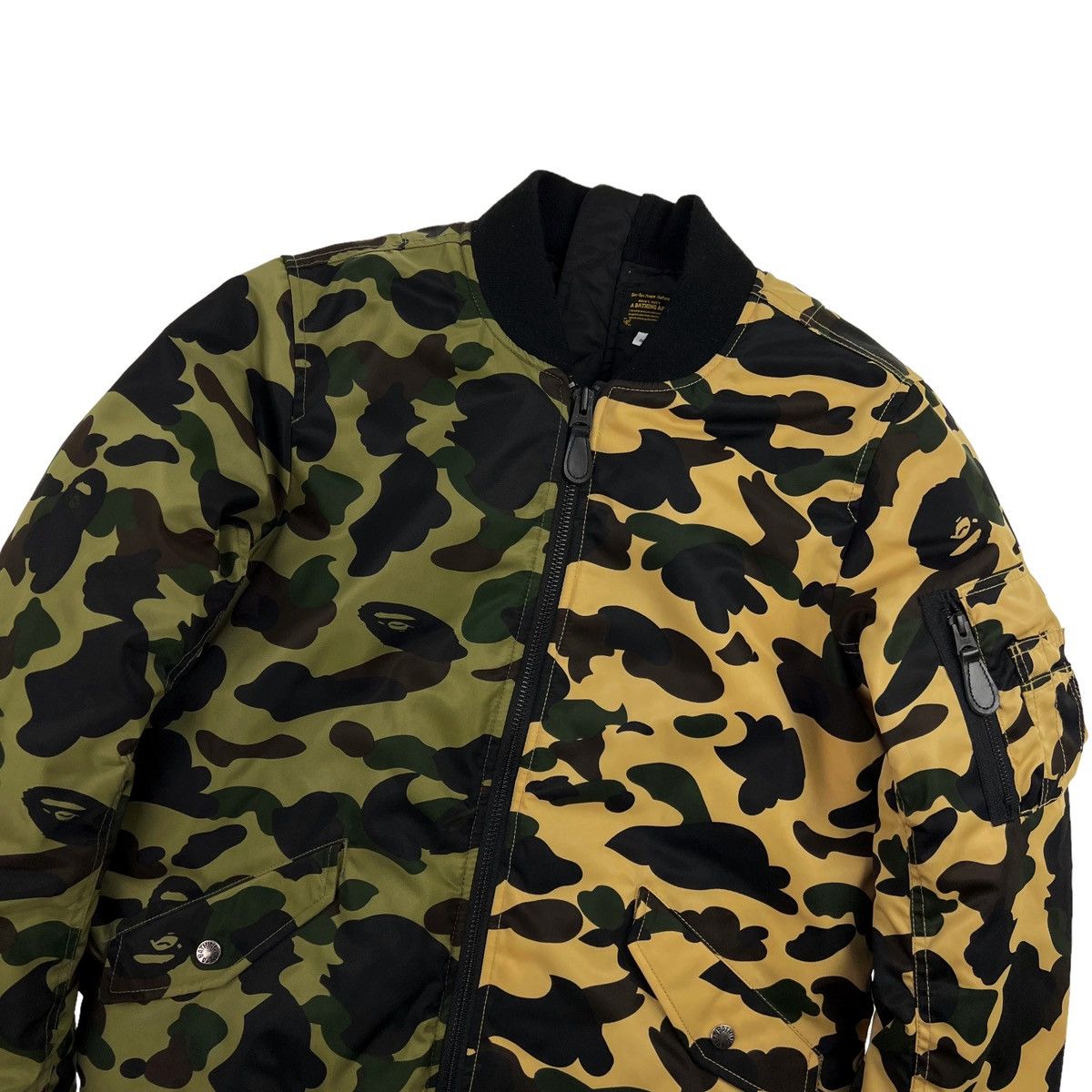 image of Bape Split 1St Camo Bomber Jacket, Men's (Size Small)