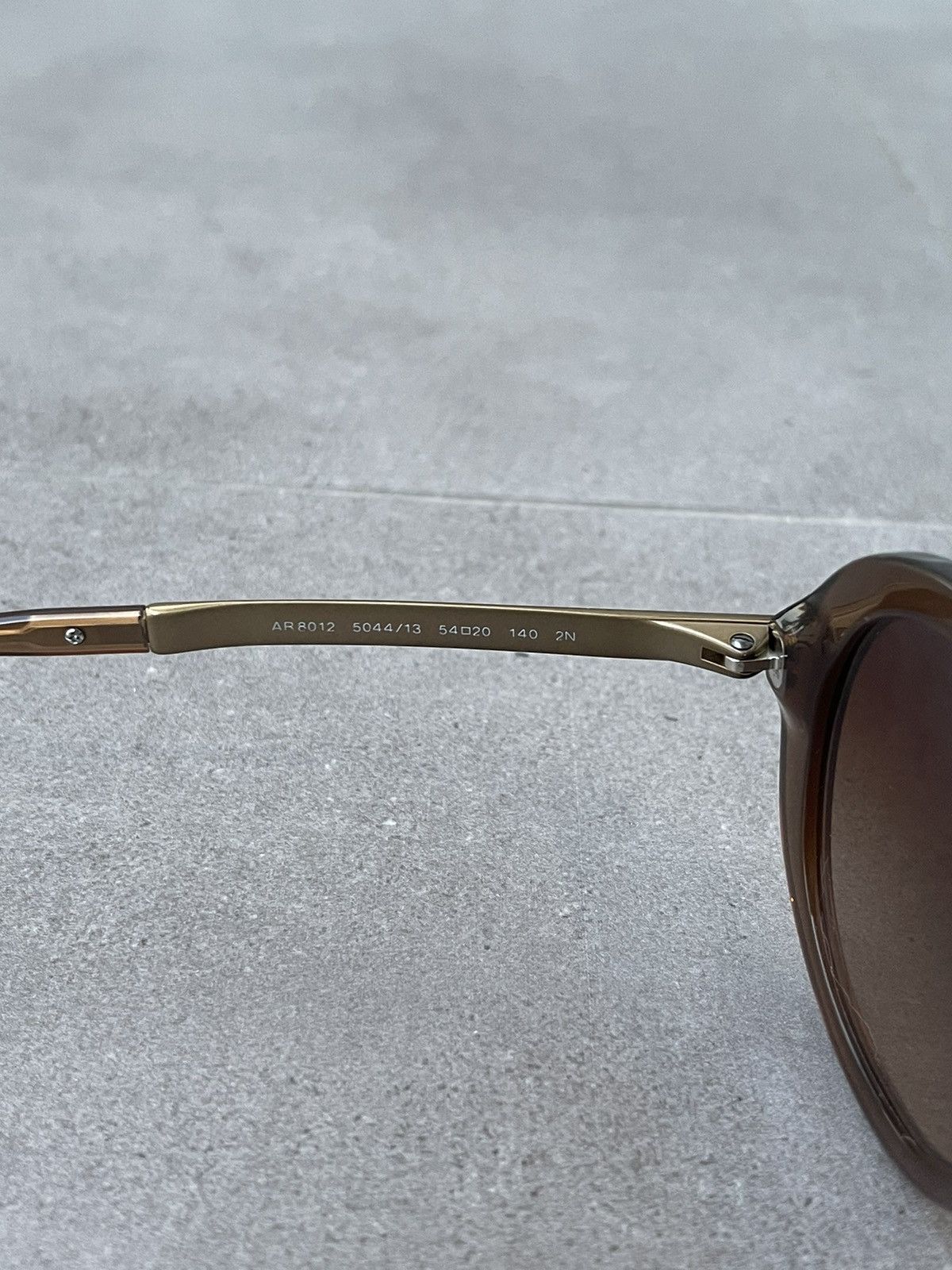 Emporio Armani Giorgio Armani AR8012 5044/13 Cobain Gold Brown Sunglasses Size ONE SIZE - 8 Thumbnail