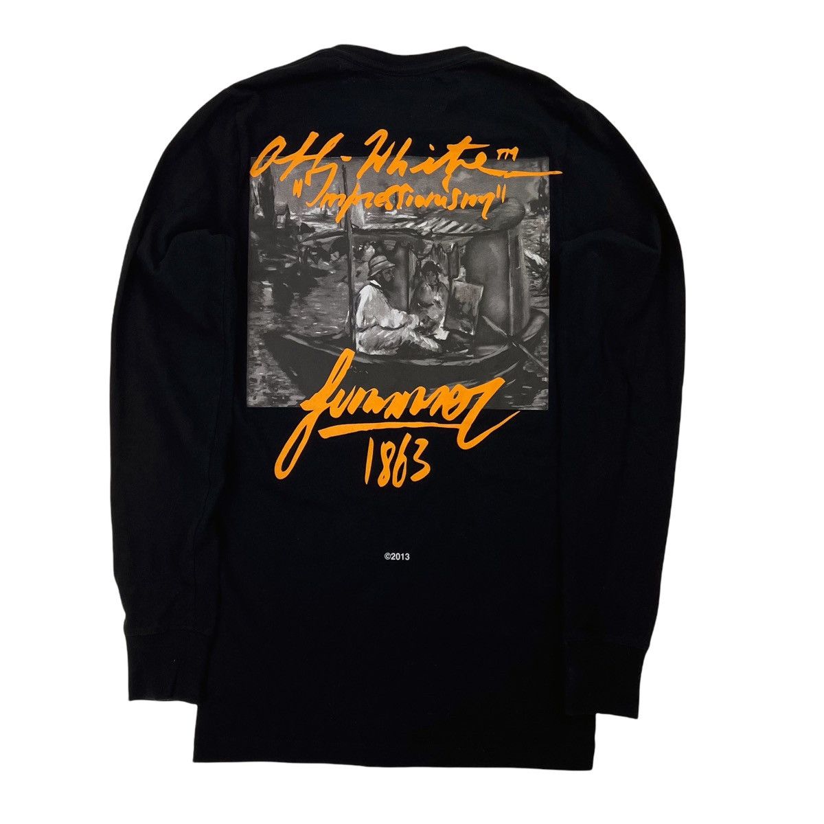 Off-White Off-White Impressionism Long Sleeve T Shirt Size US XXS / EU 40 - 4 Thumbnail