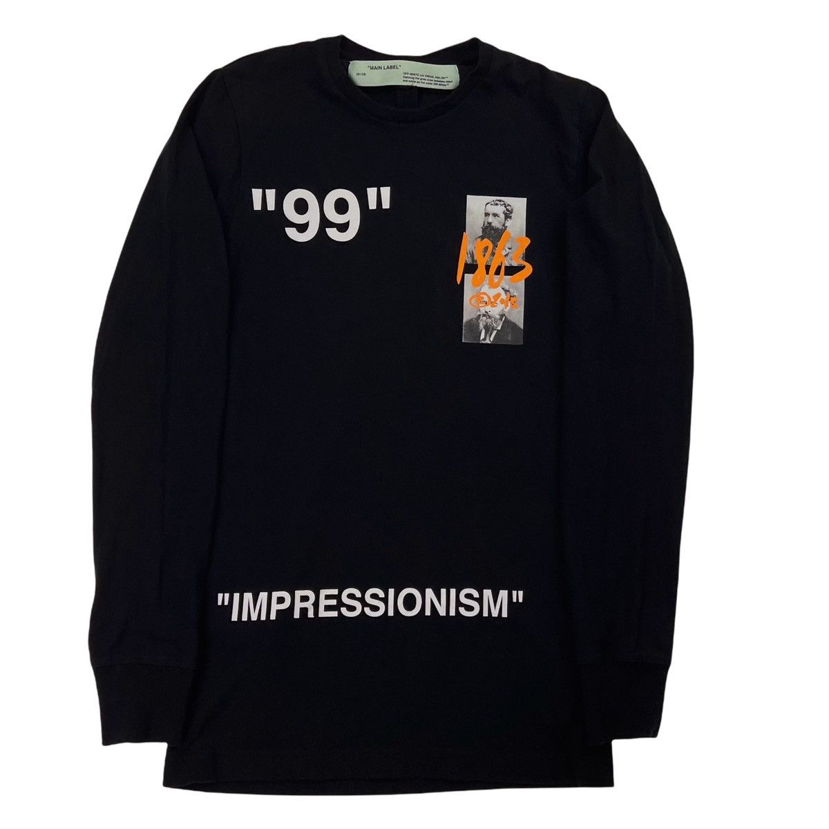 Off-White Off-White Impressionism Long Sleeve T Shirt Size US XXS / EU 40 - 3 Thumbnail